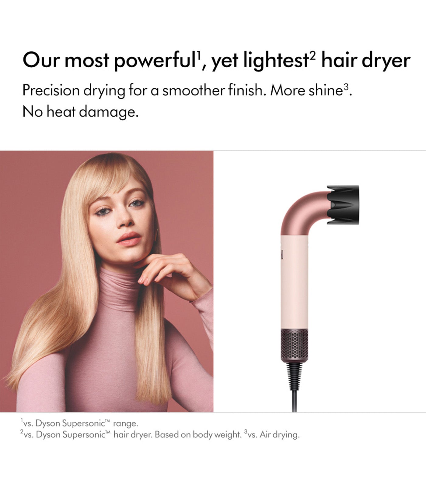 Supersonic r™ Hair Dryer Ceramic Pink/Rose Gold