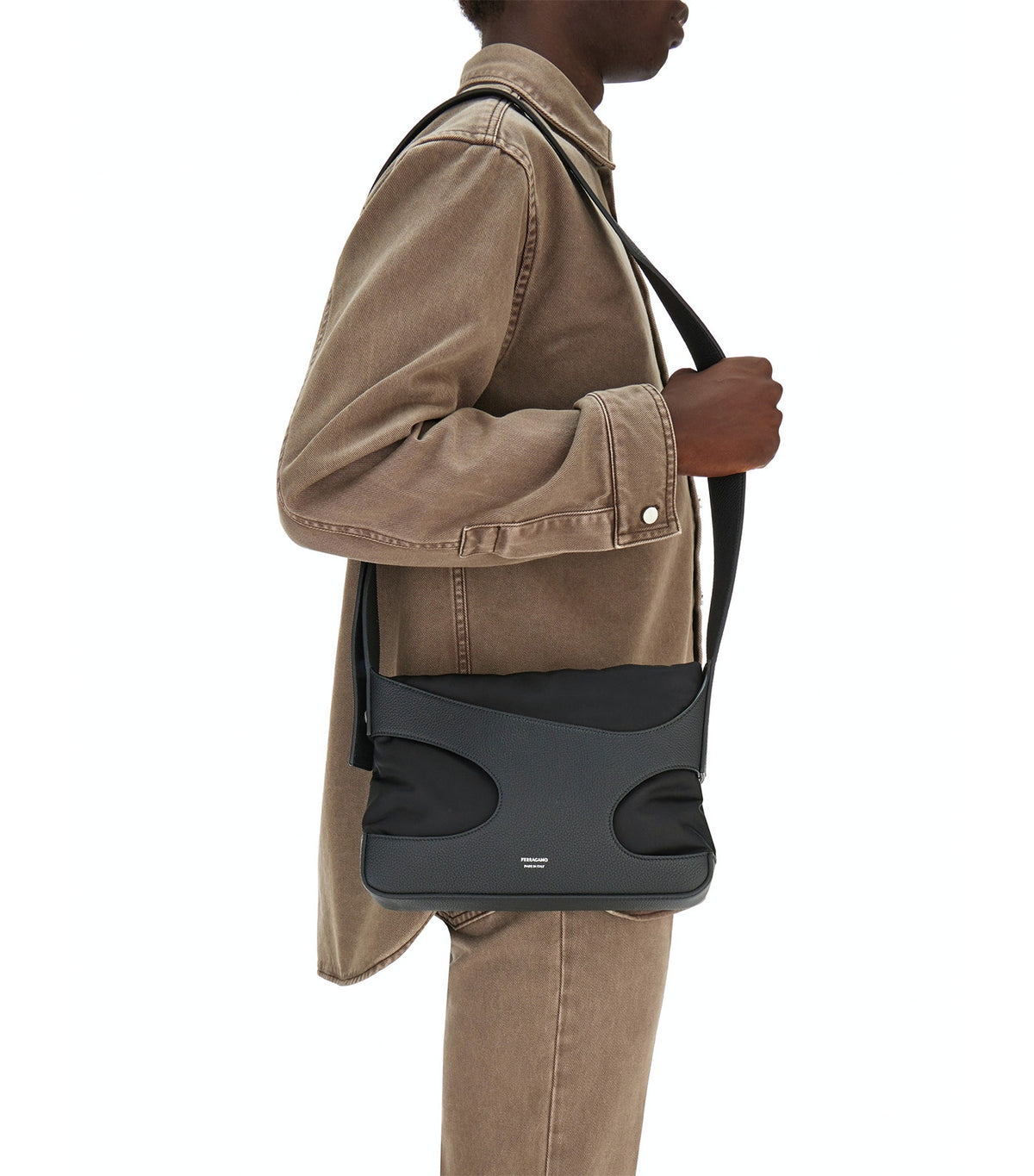 Crossbody Bag With Cut-Out Detailing Black