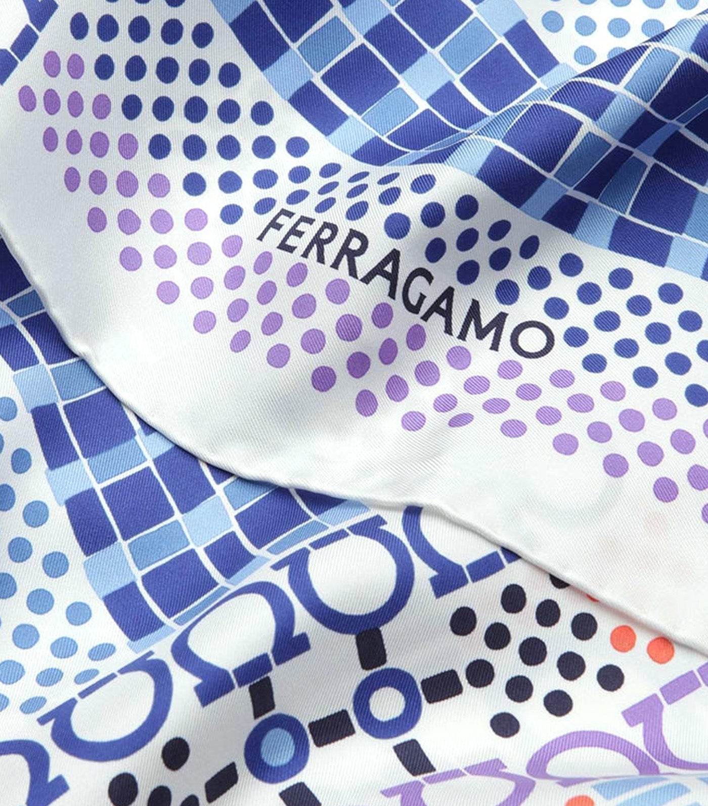 Newkilt Gancini Print Silk Scarf Multicolor