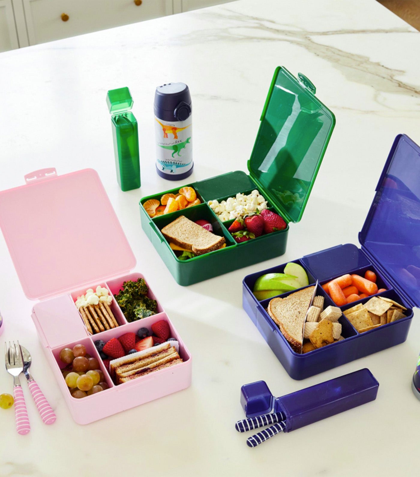 Pottery Barn Kids All-in-One Bento Box Gray