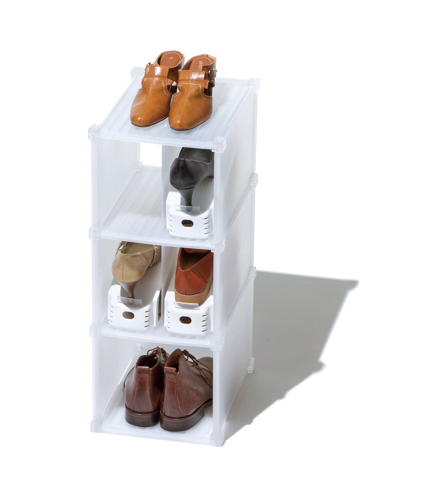 MakeRoom Shoe Grid 3 Pairs White