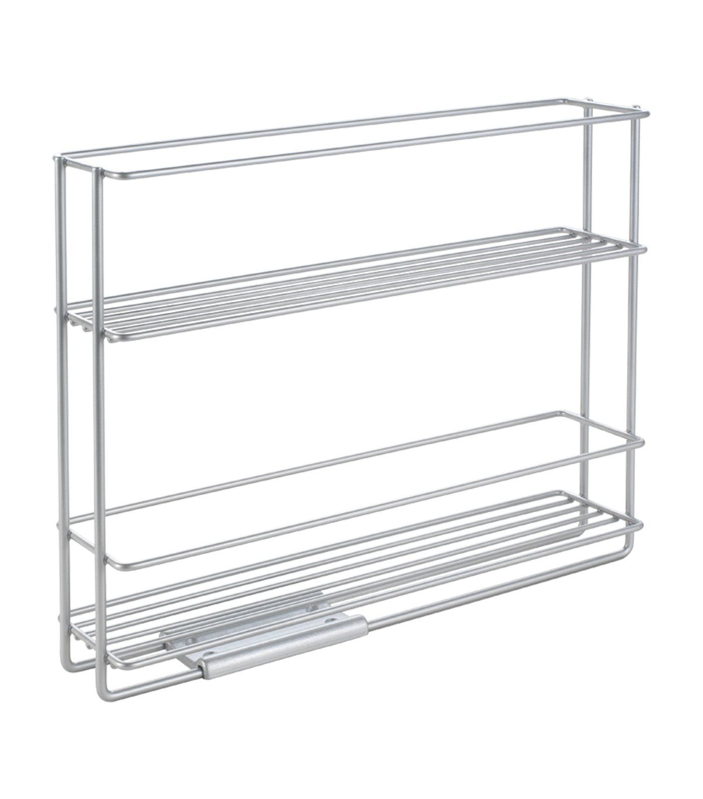 2Tier Slide Spice Rack In&Out Silver