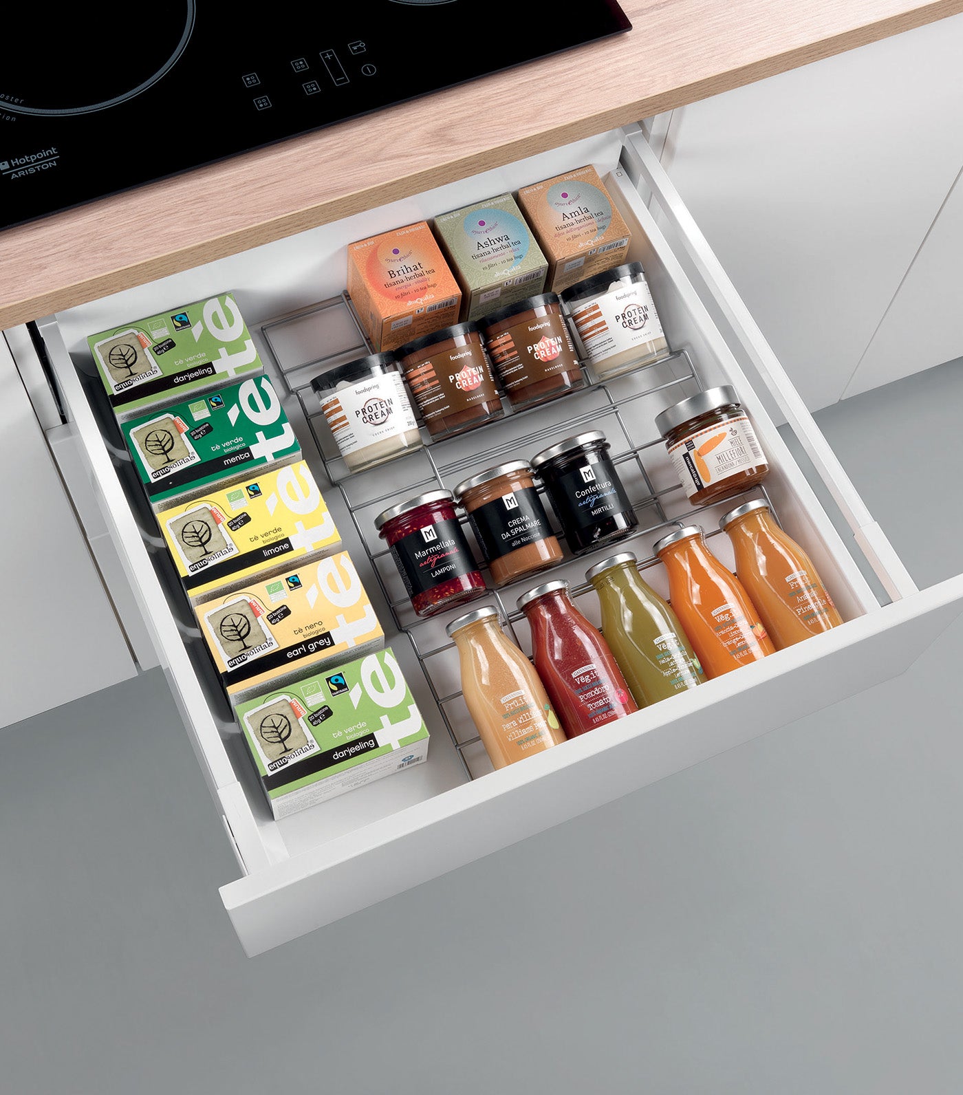 S/2 Adjustable Spice Holder X-Pand SIlver