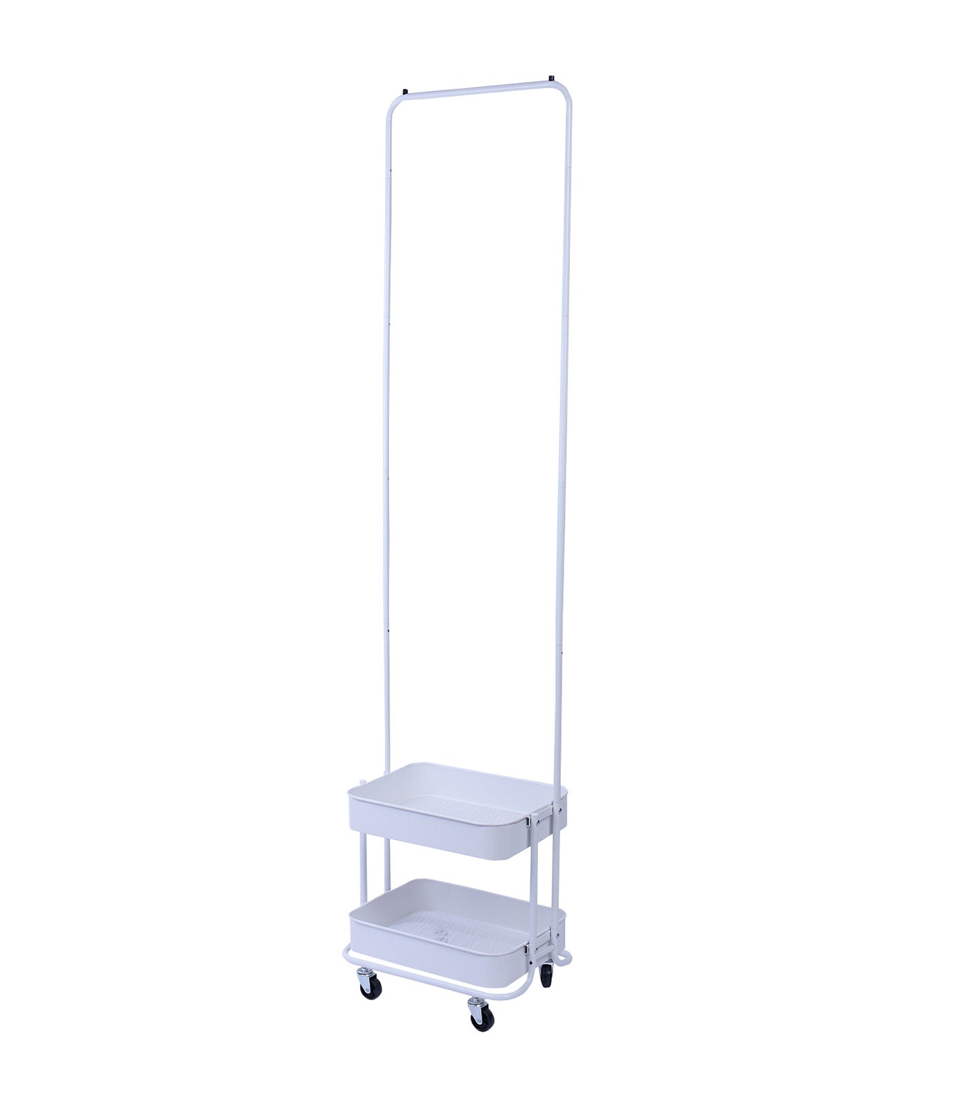 3-Tier Garment Cart White