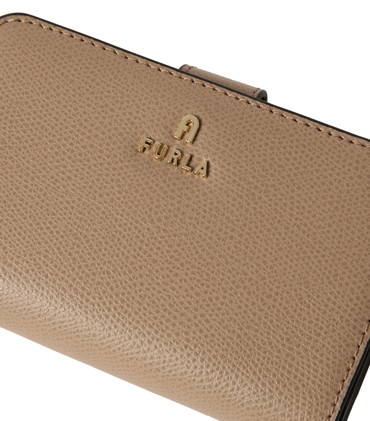 Camelia M Compact Wallet Greige