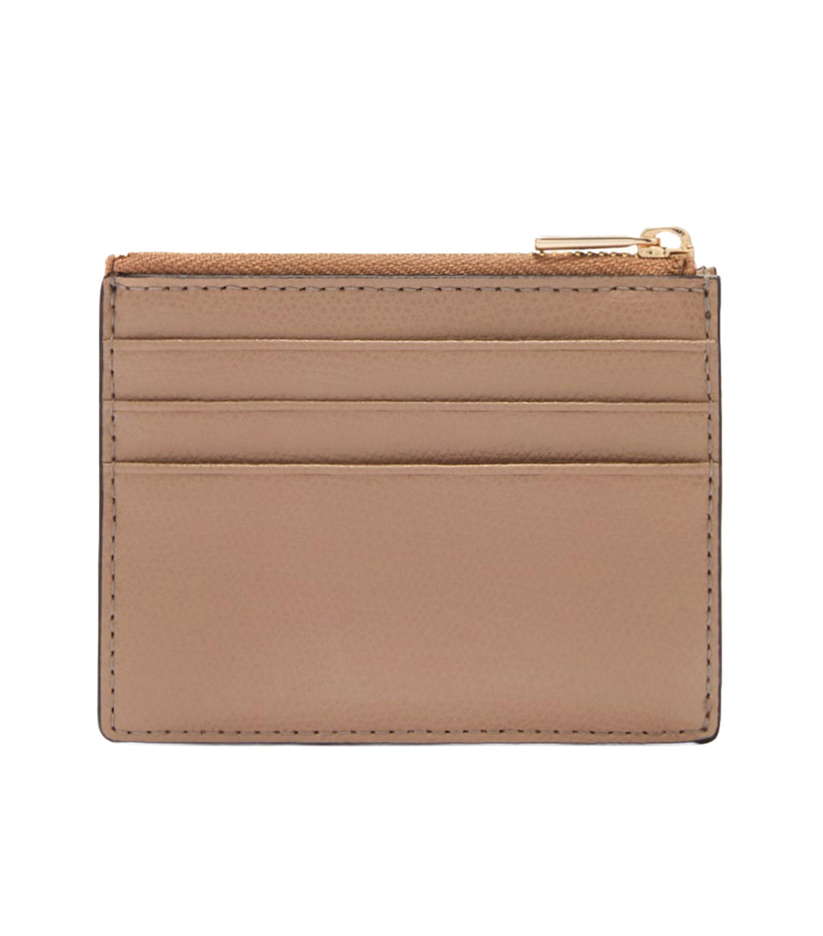 Camelia S Zipped Card Case Greige