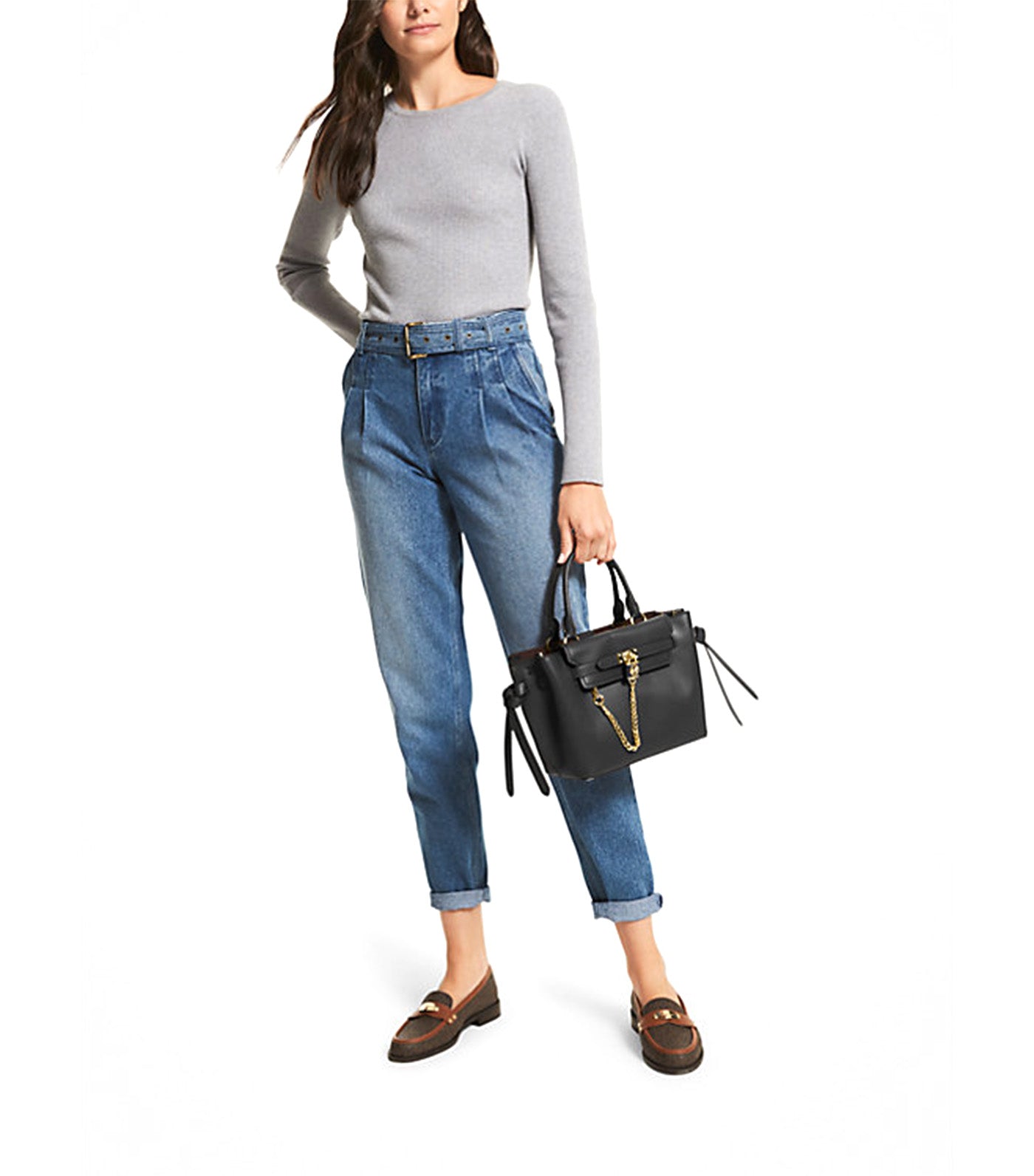 Hamilton Legacy Small Belted Satchel Black