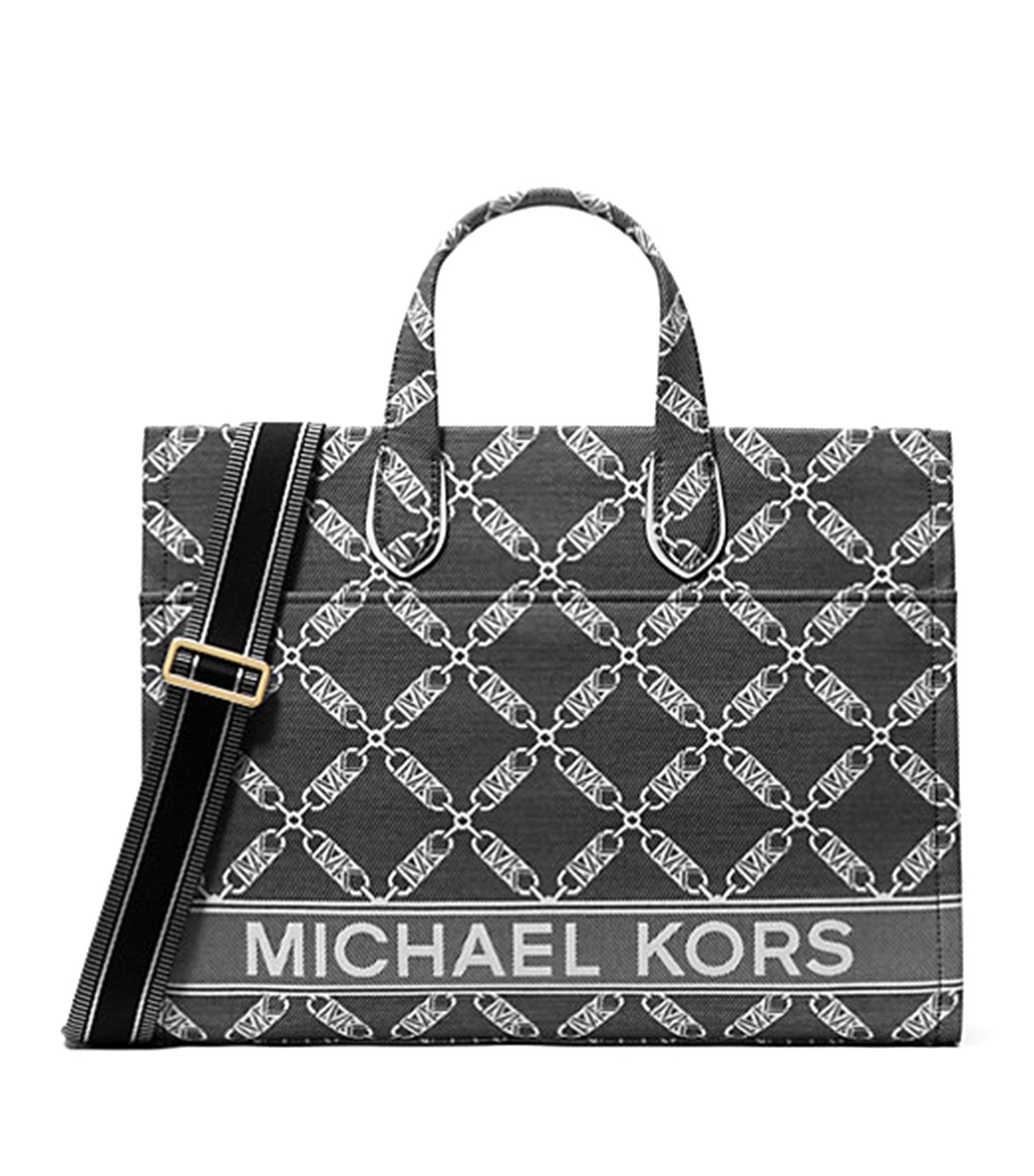 Gigi Large Empire Logo Jacquard Tote Bag