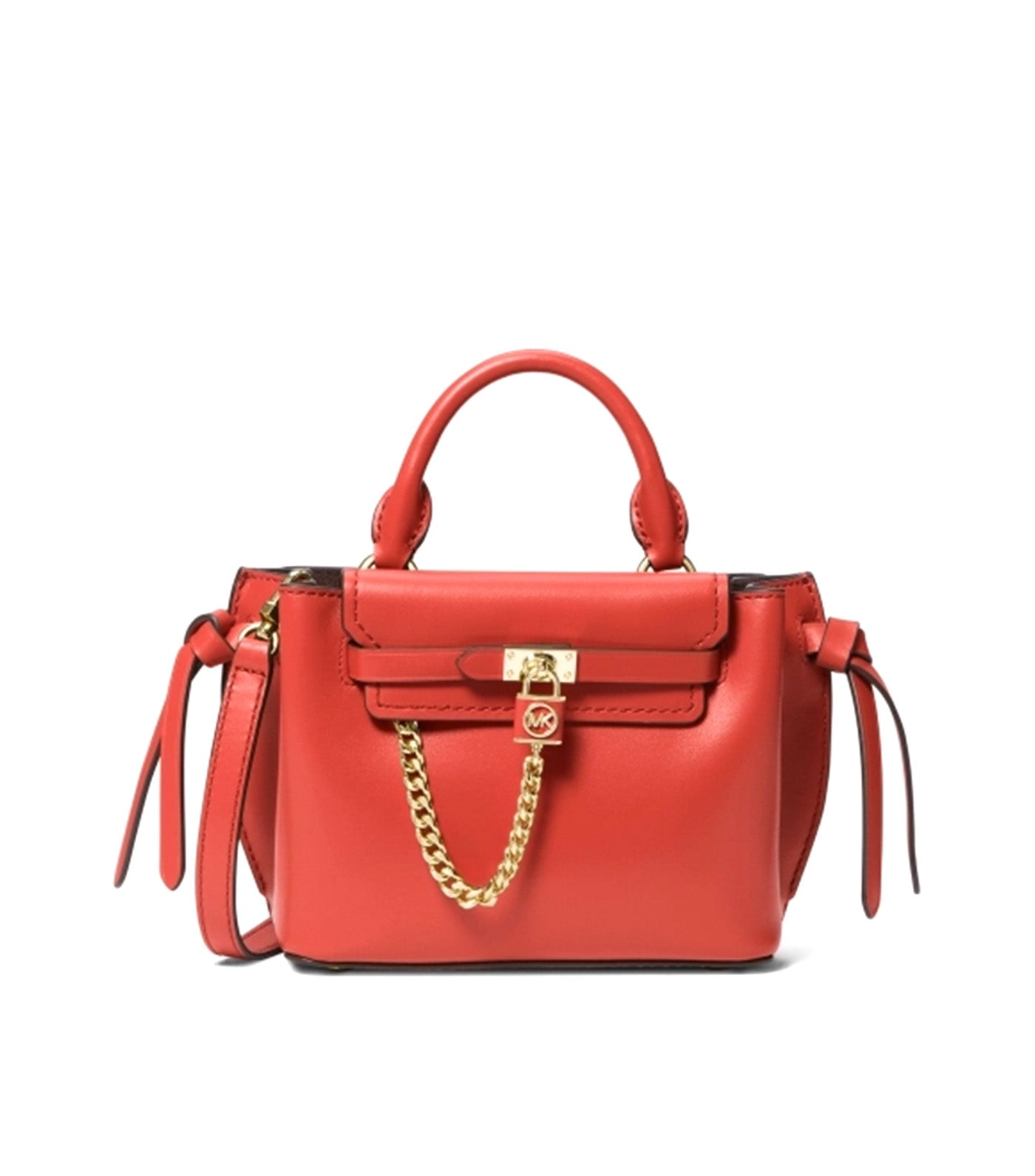 Hamilton Legacy Extra-Small Leather Belted Satchel Brown Terracotta