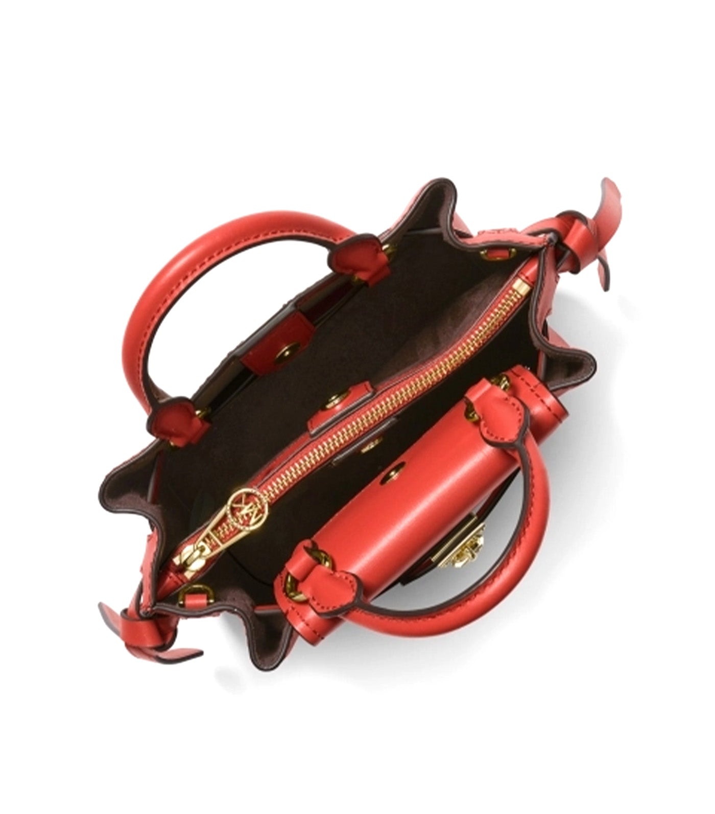 Hamilton Legacy Extra-Small Leather Belted Satchel Brown Terracotta