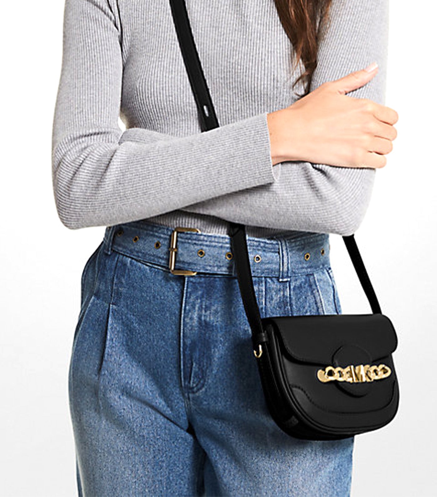 Hally Extra-Small Embellished Leather Crossbody Bag