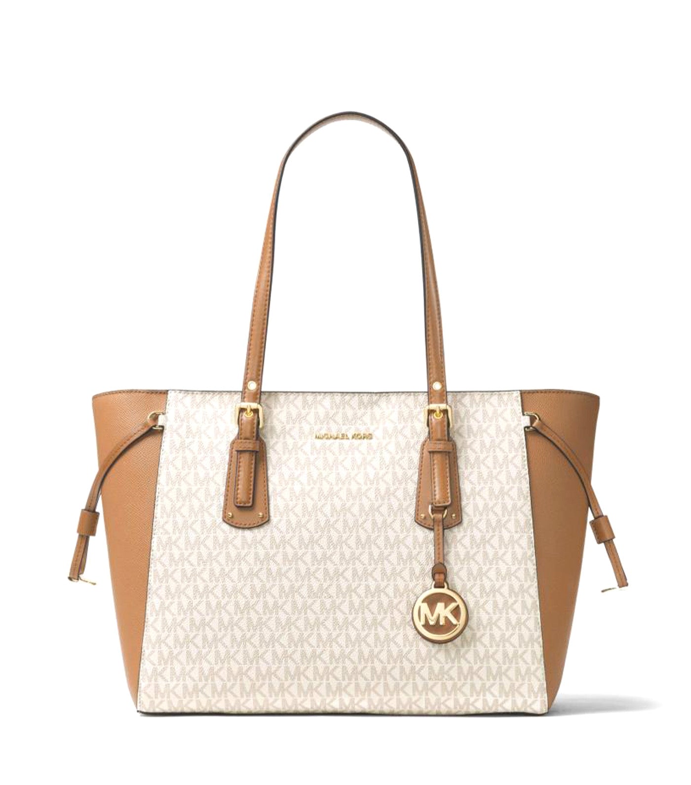 Voyager Medium Top Zip Tote White