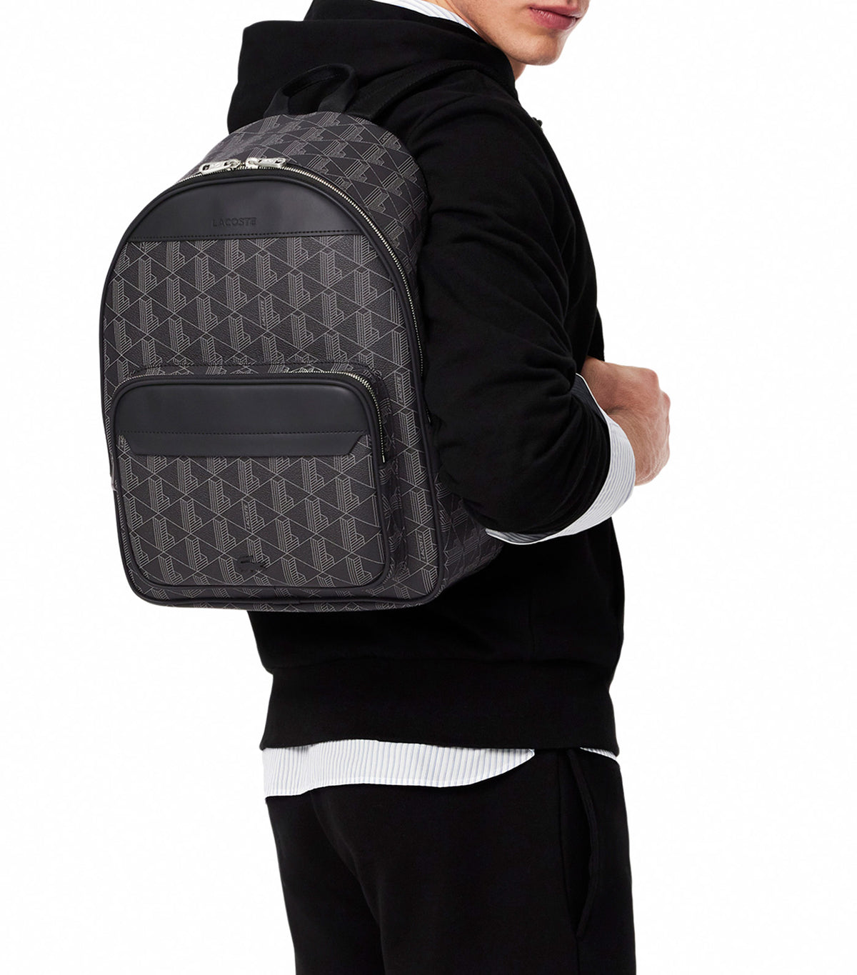 The Blend Backpack Monogram Noir Gris