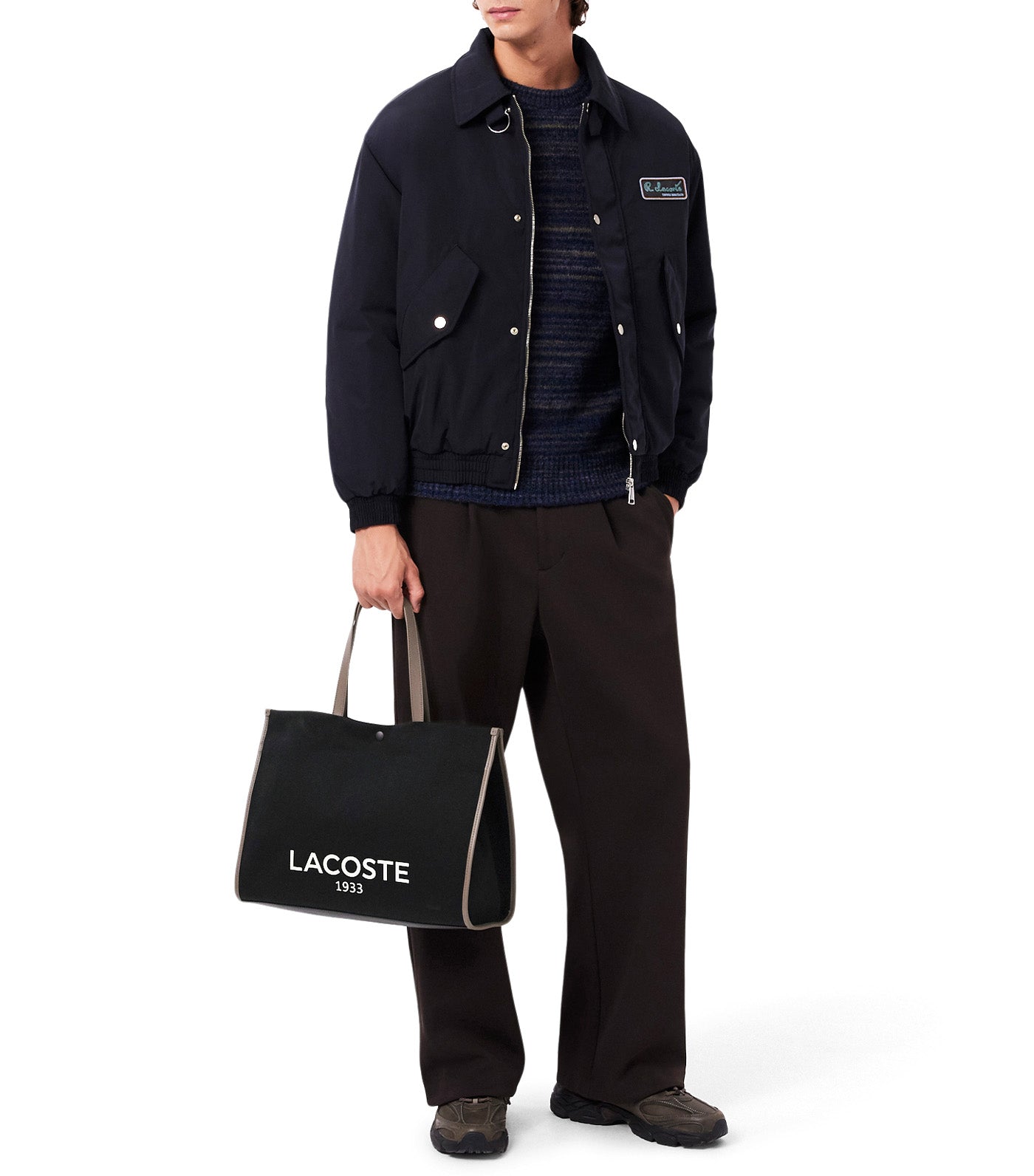 Large Heritage Canvas Tote Black Morel