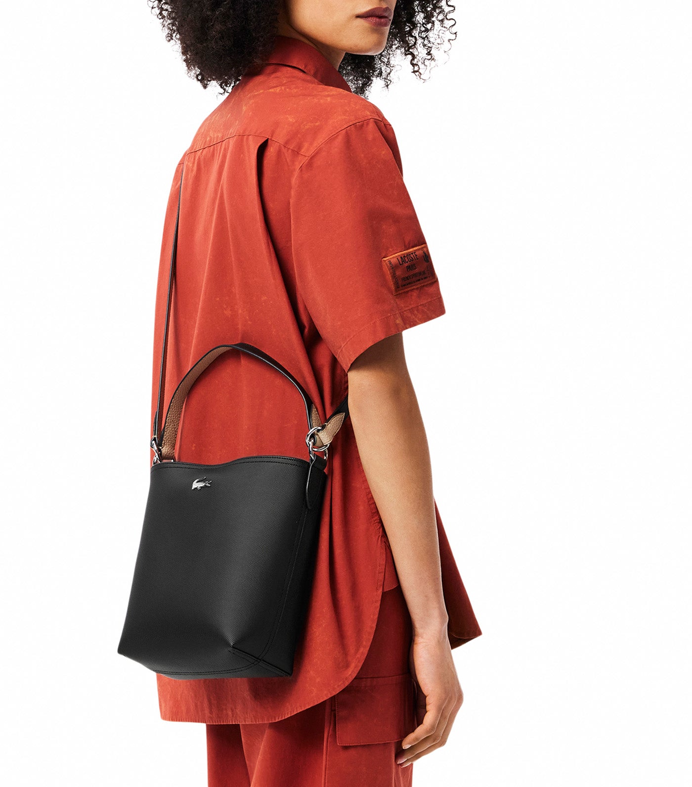 Anna Bucket Bag Noir Krema