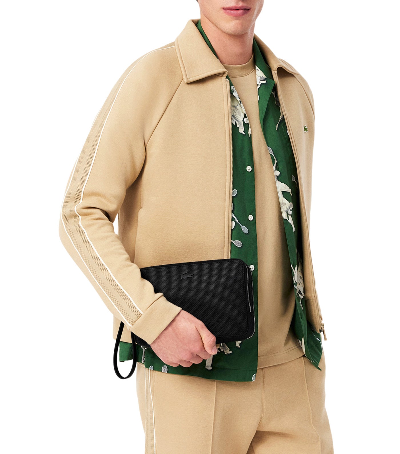 Chantaco Piqué Leather Zipped Pouch