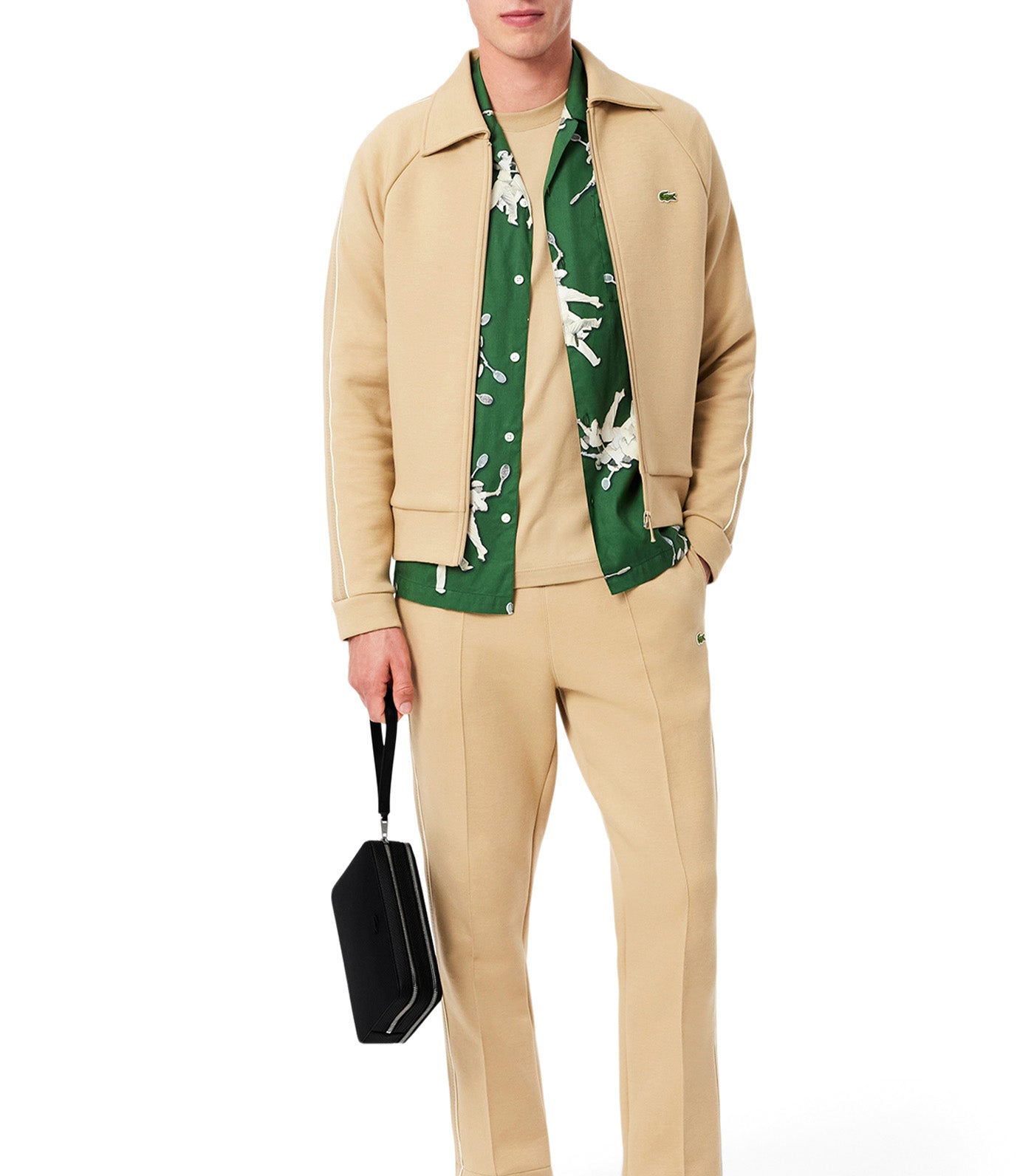 Chantaco Piqué Leather Zipped Pouch