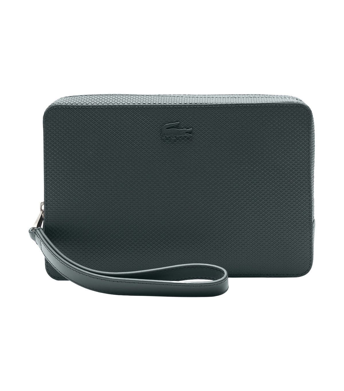 Chantaco Piqué Leather Zipped Pouch Green Gables