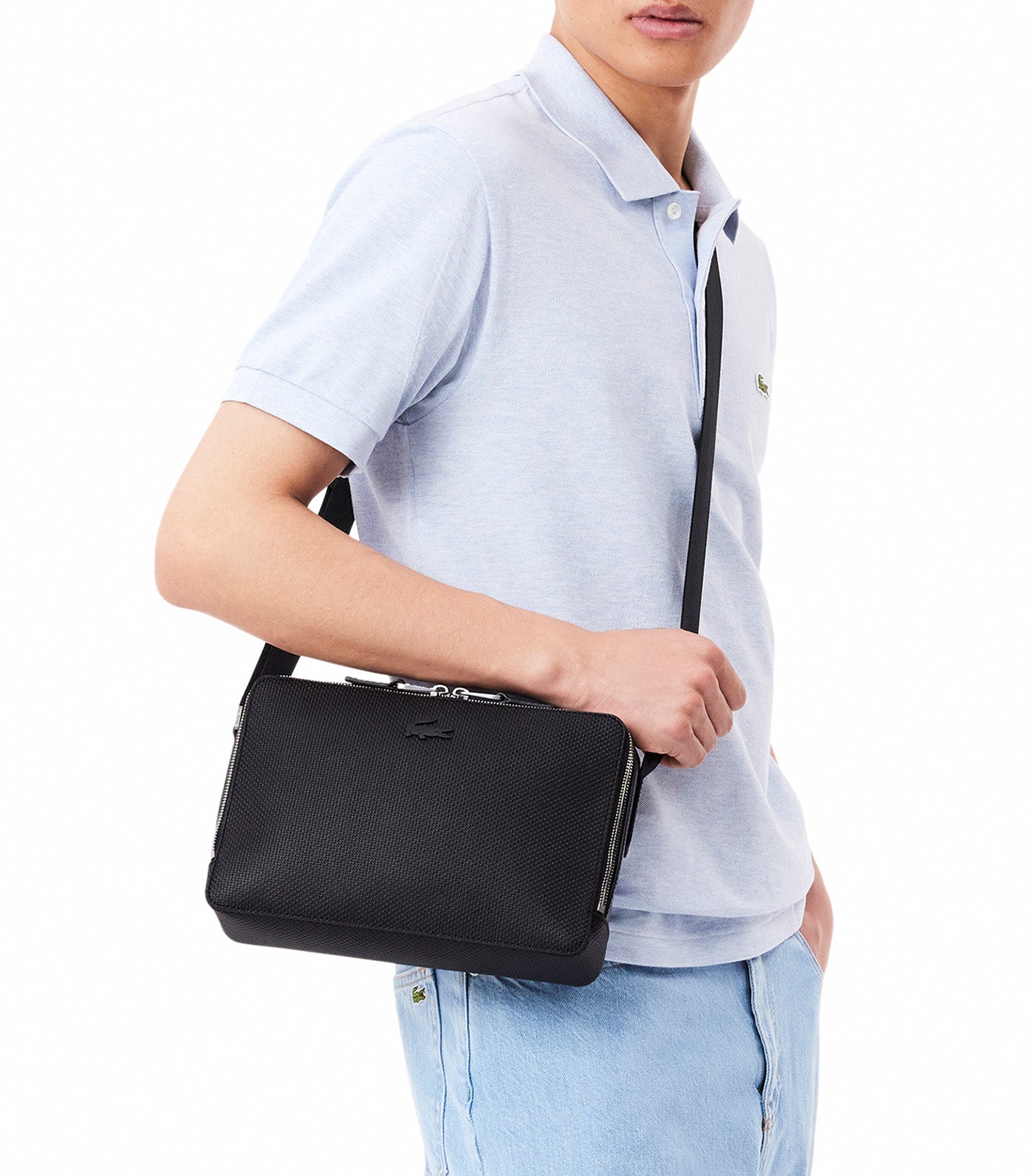 Chantaco Piqué Leather Reporter Bag