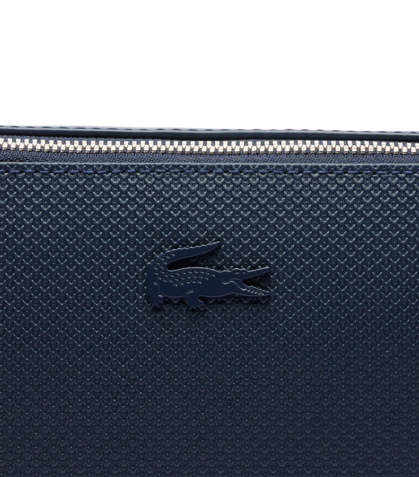 Chantaco Piqué Leather Reporter Bag Navy