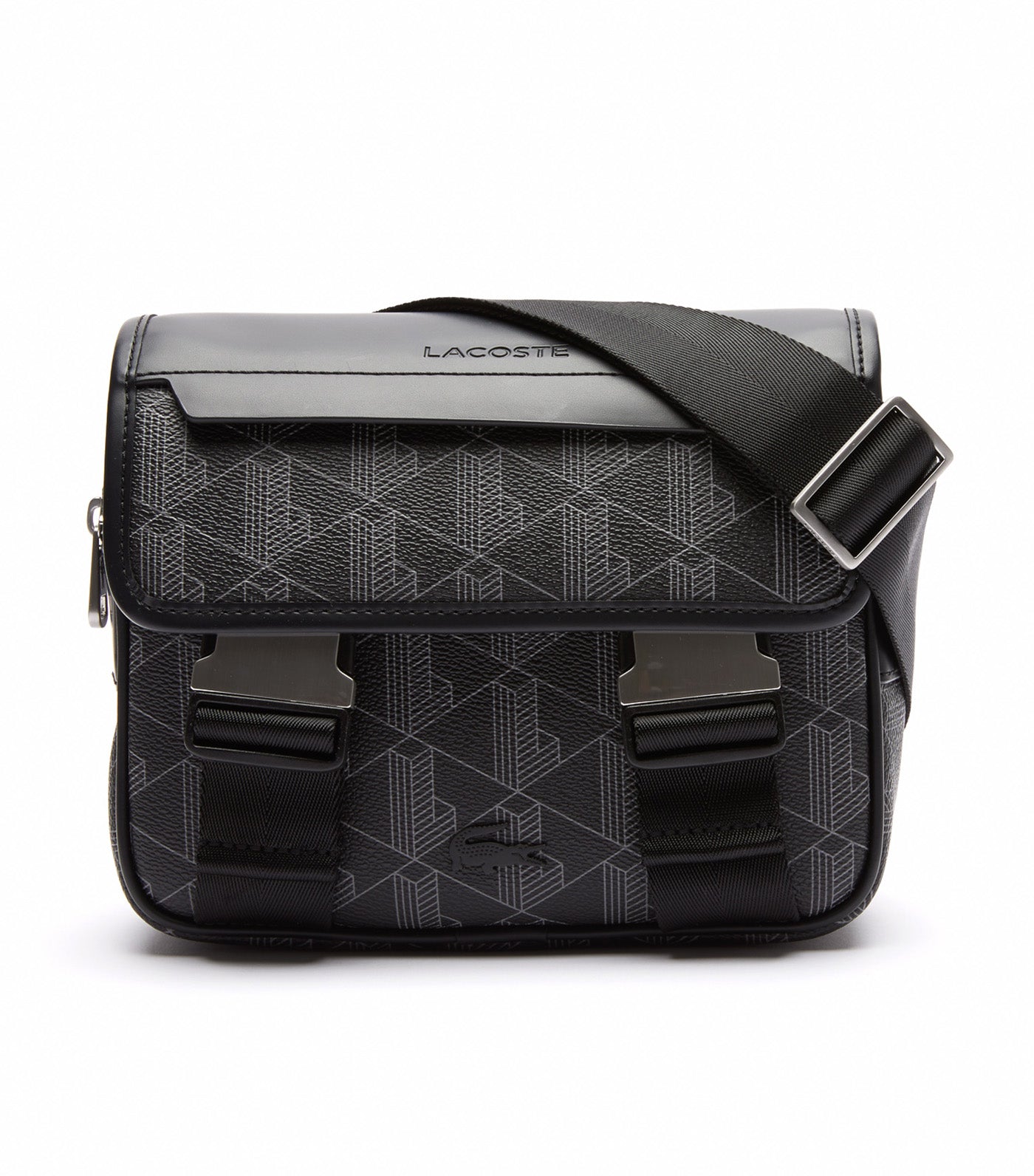 The Blend Clip Flap Satchel Monogram Noir Gris