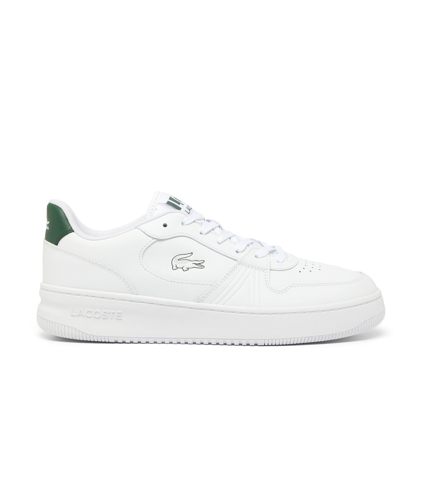 Men's L001 Set Leather Sneakers White/Dark Green