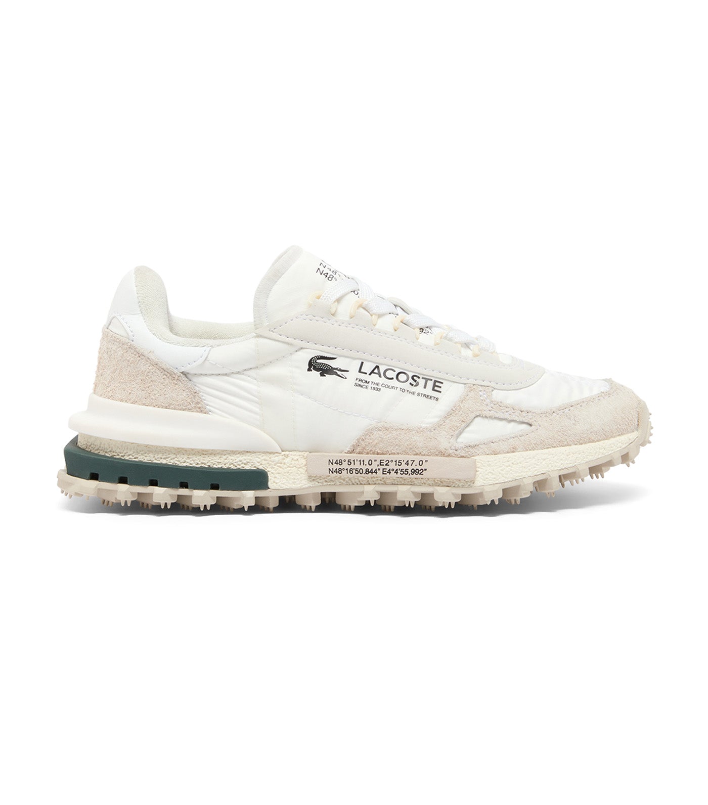 Women's Elite Active Textile Trainers White/Dark Green