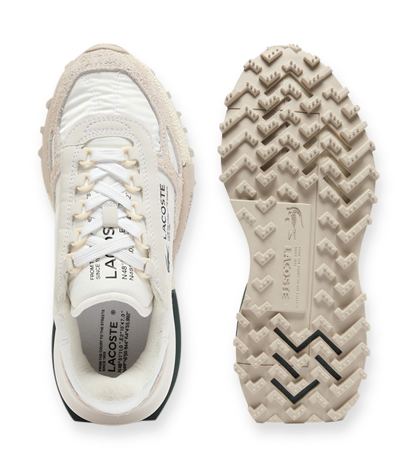 Women's Elite Active Textile Trainers White/Dark Green