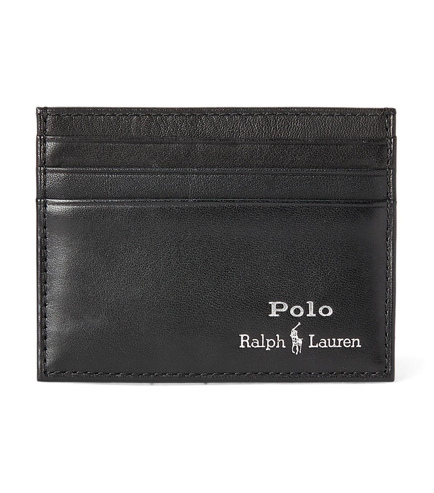 Men's Leather Belt & Card Case Gift Set Black