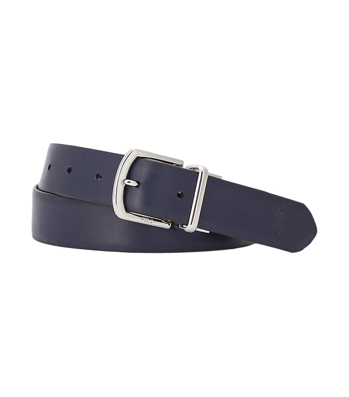 Men's Reversible Pebble Leather Belt Black