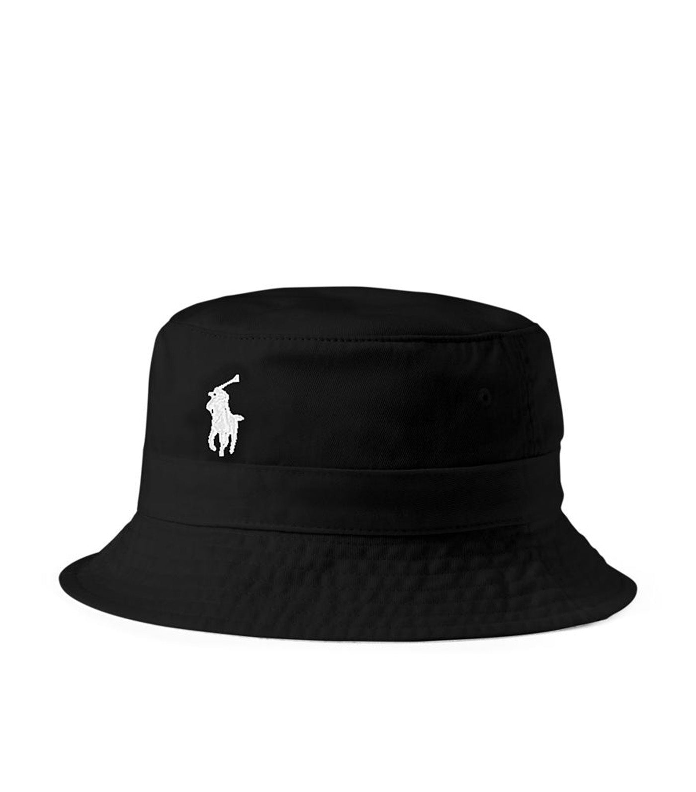 Men's Cotton Bucket Hat Polo Black