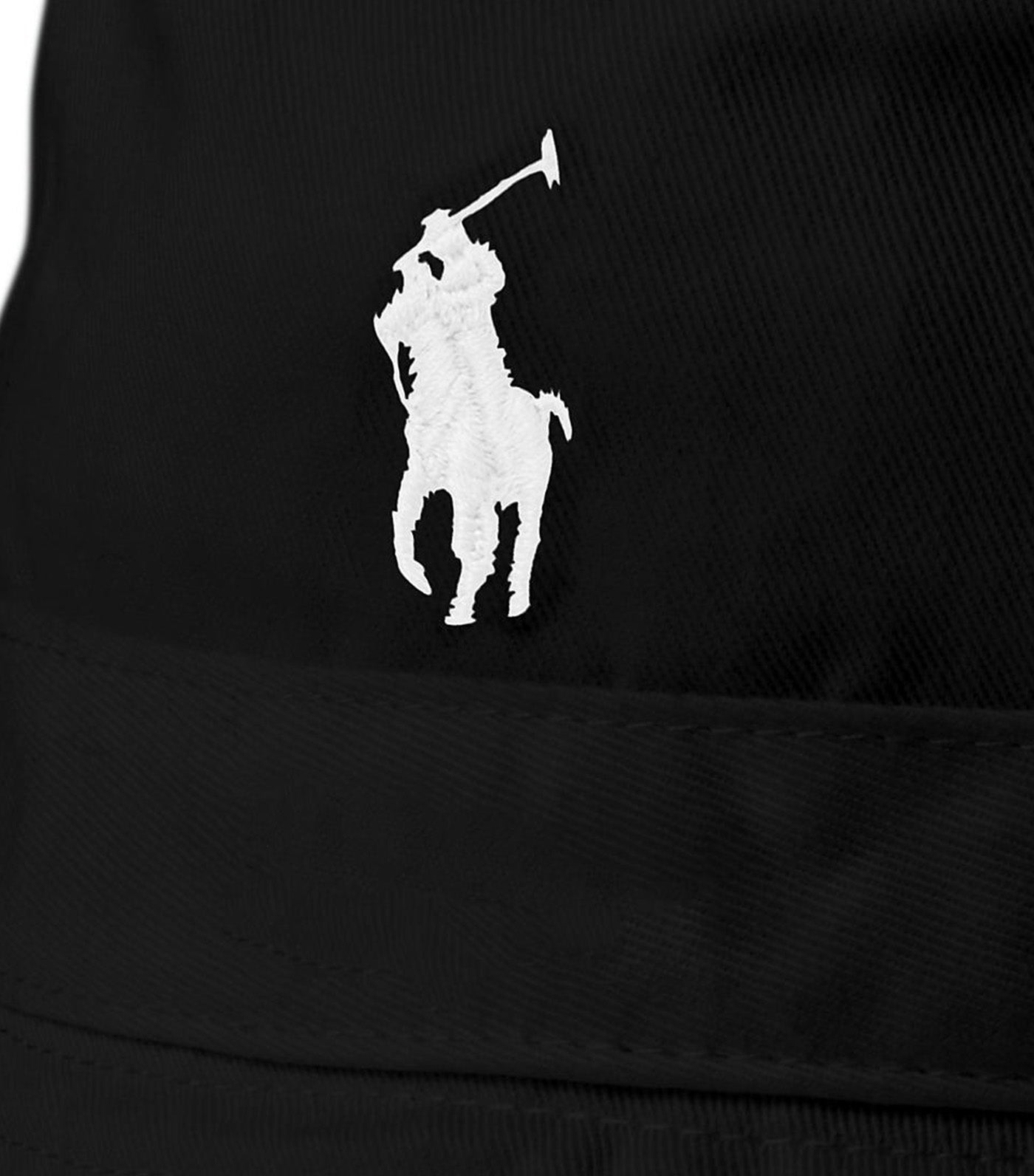 Men's Cotton Bucket Hat Polo Black