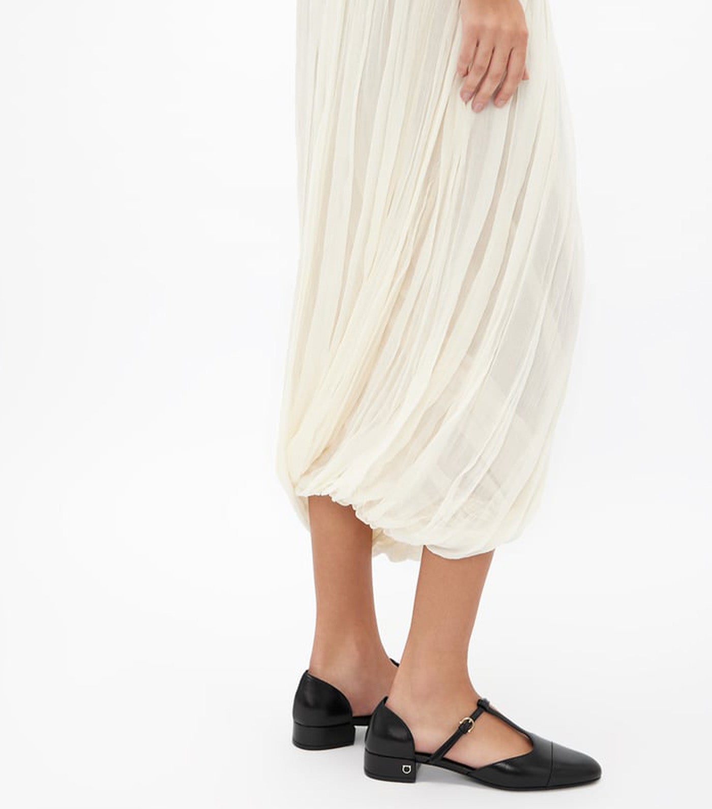 T-Strap Ballerinas Black