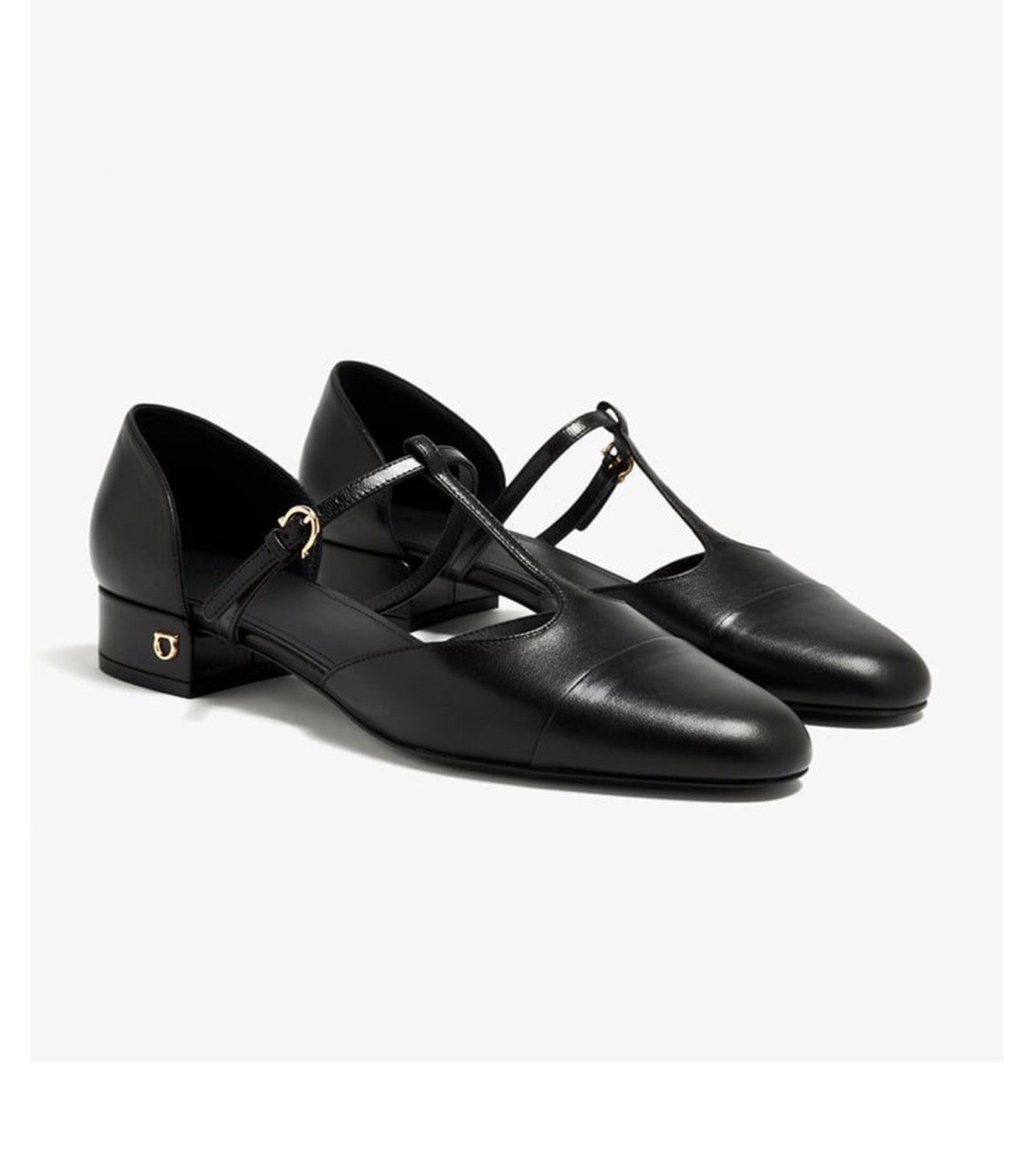 T-Strap Ballerinas Black