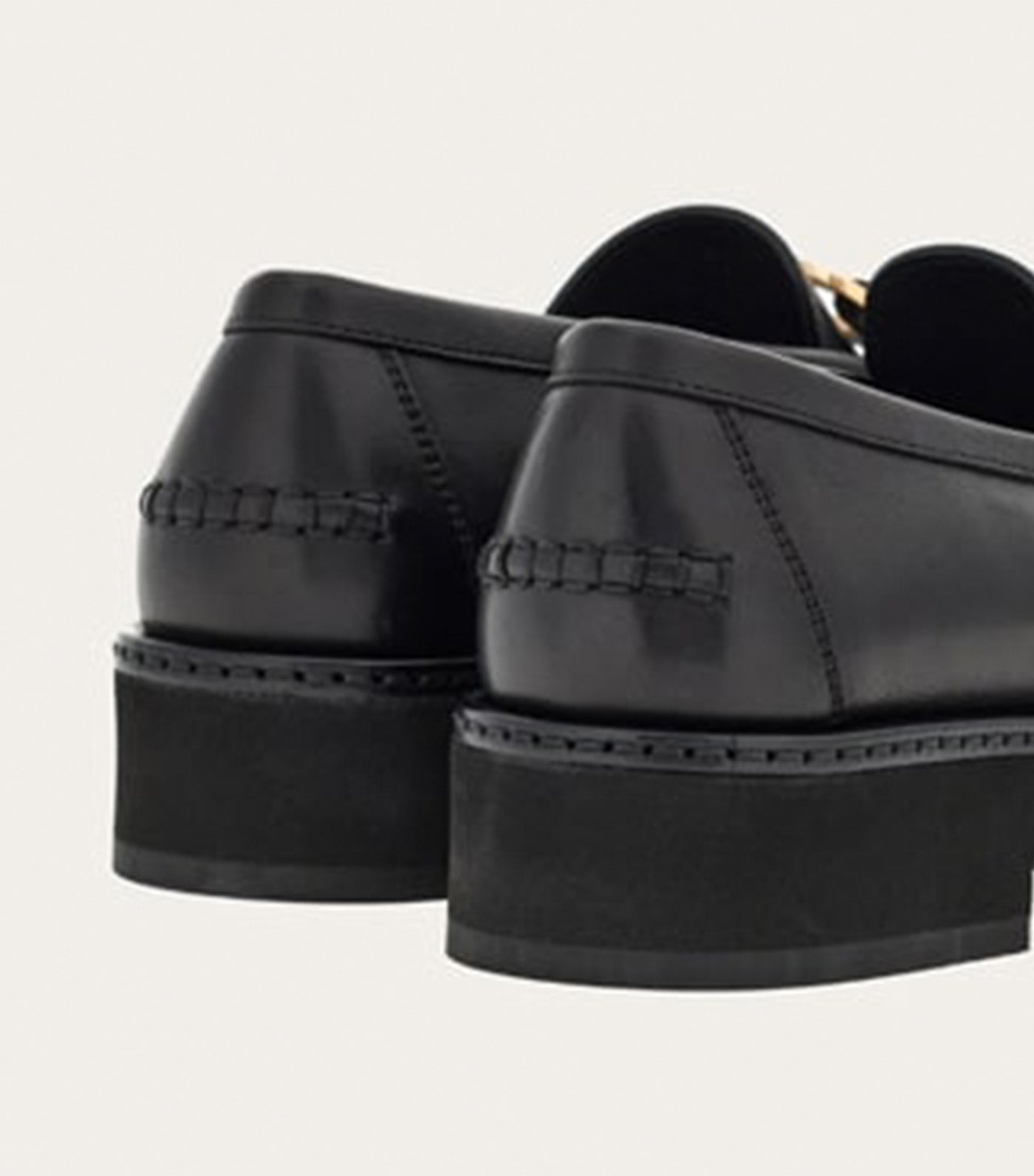 Moccasin with Gancini Ornament Black