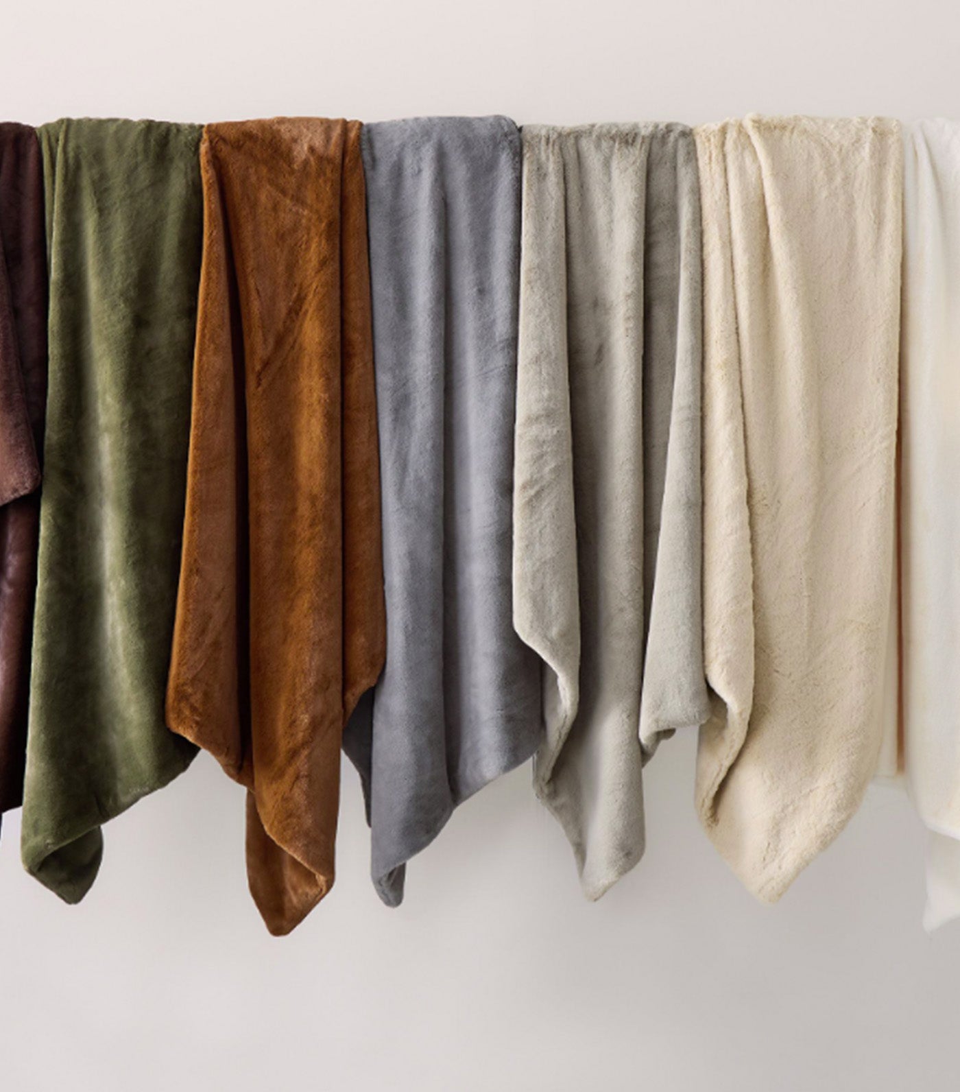 Faux Fur Plush Throw Mink