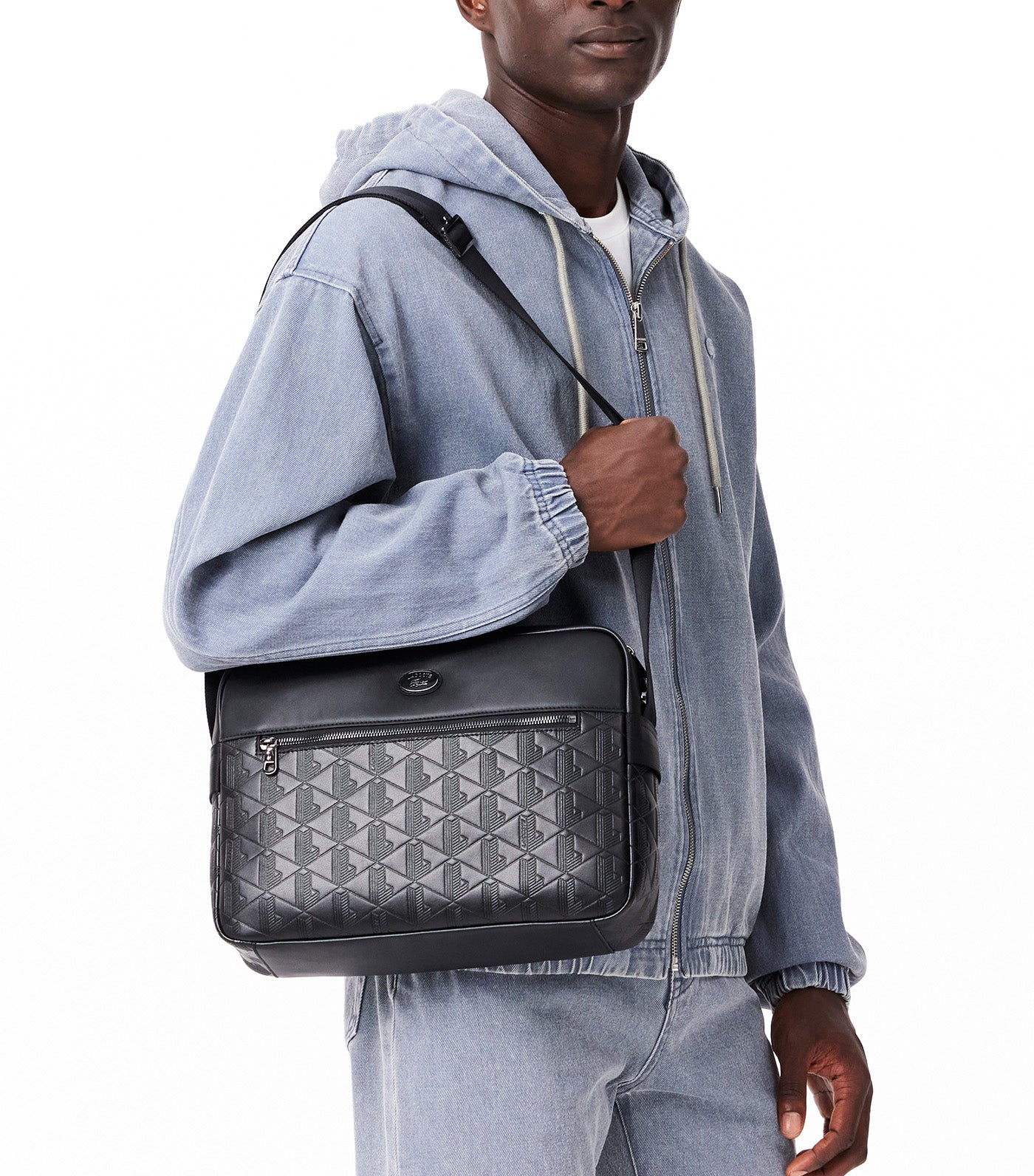 Nomogramme Leather Reporter Bag Noir