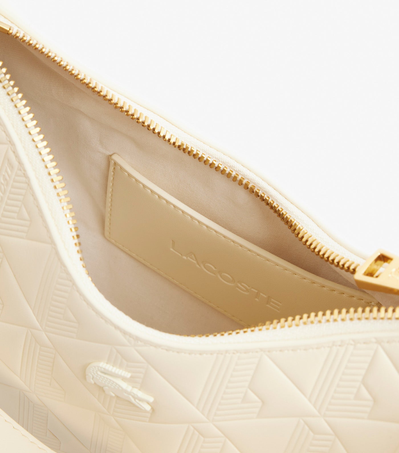 Maheki Embossed Leather Half Moon Purse