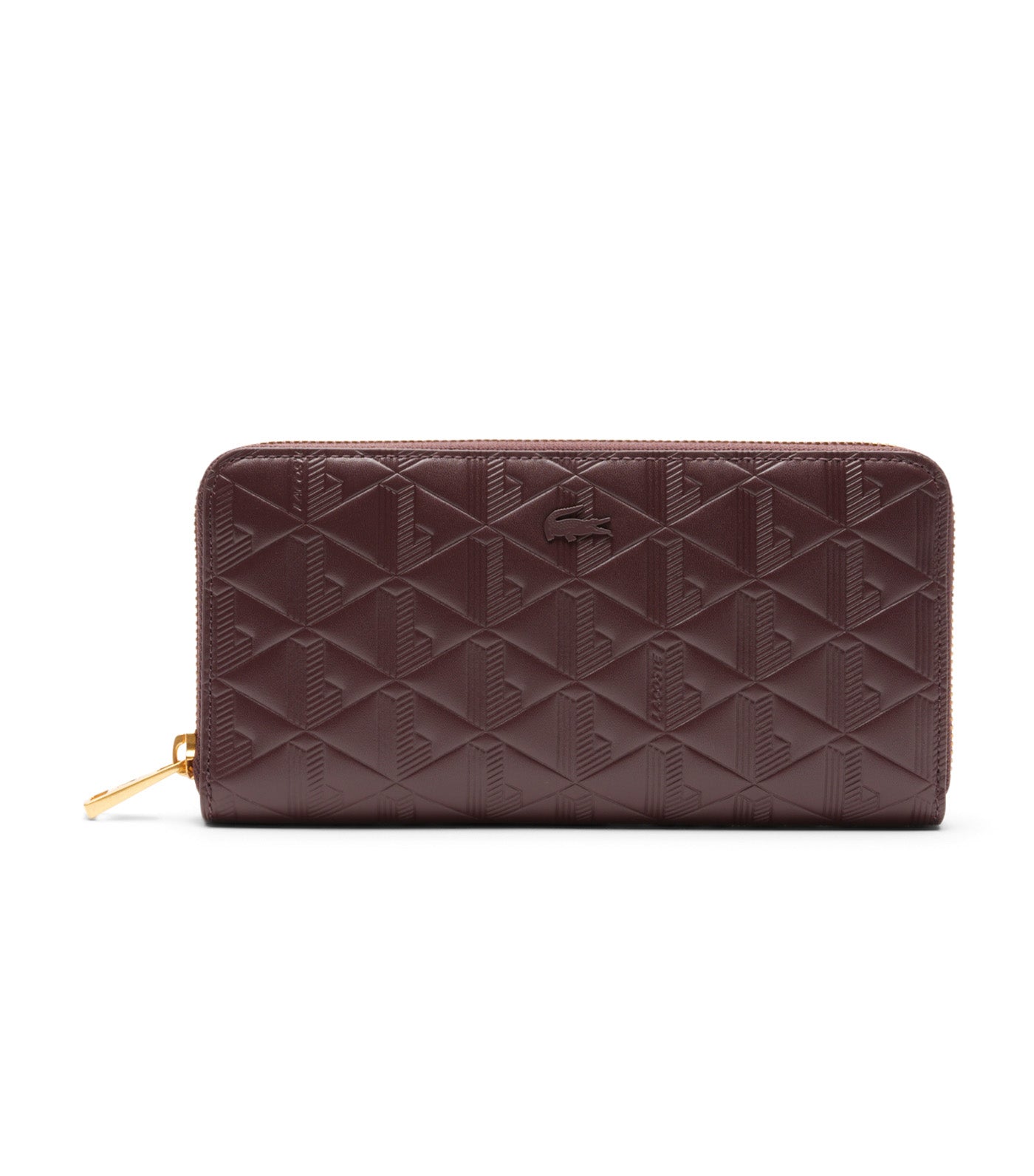 Maheki Zipped Embossed Leather Billfold