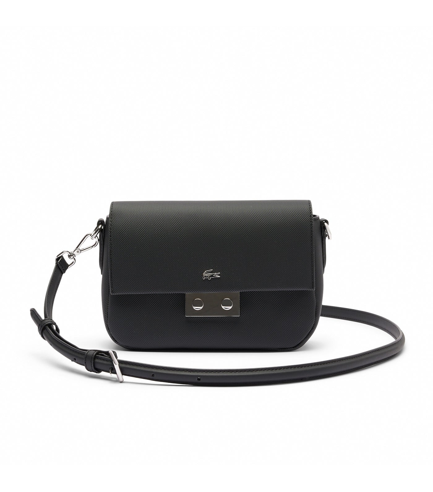 Daily City Flap Close Messenger Bag Noir