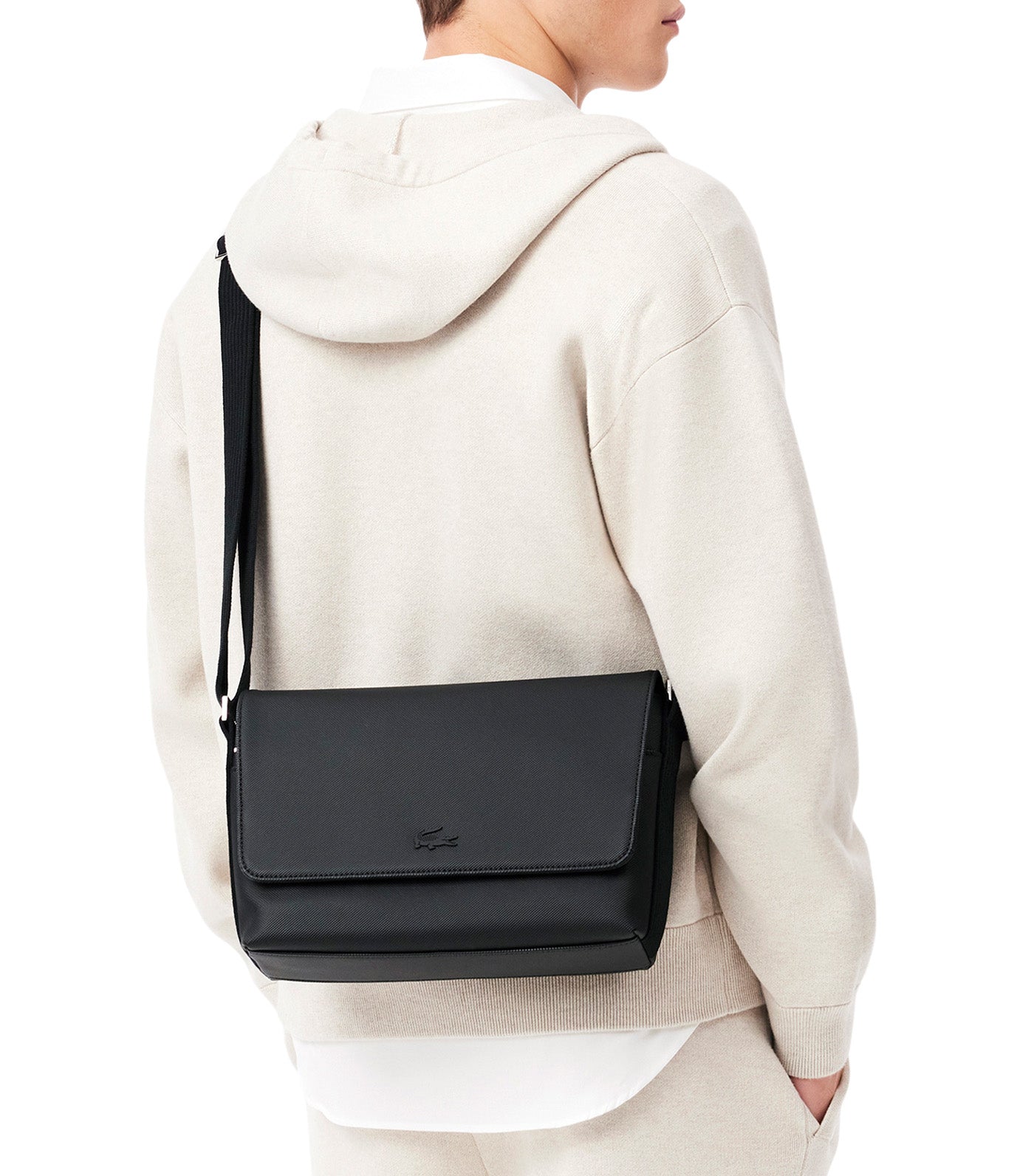 Men's Classic Messenger Bag Noir