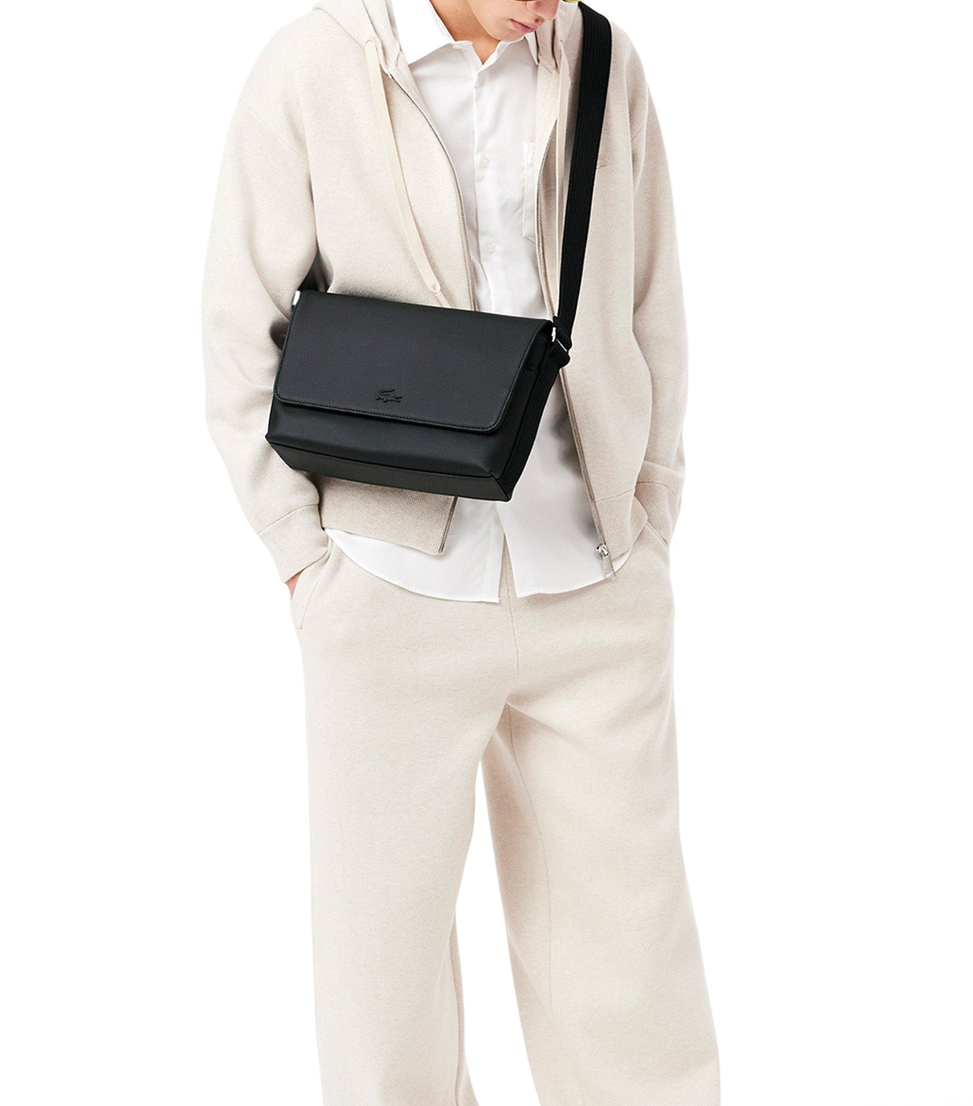 Men's Classic Messenger Bag Noir