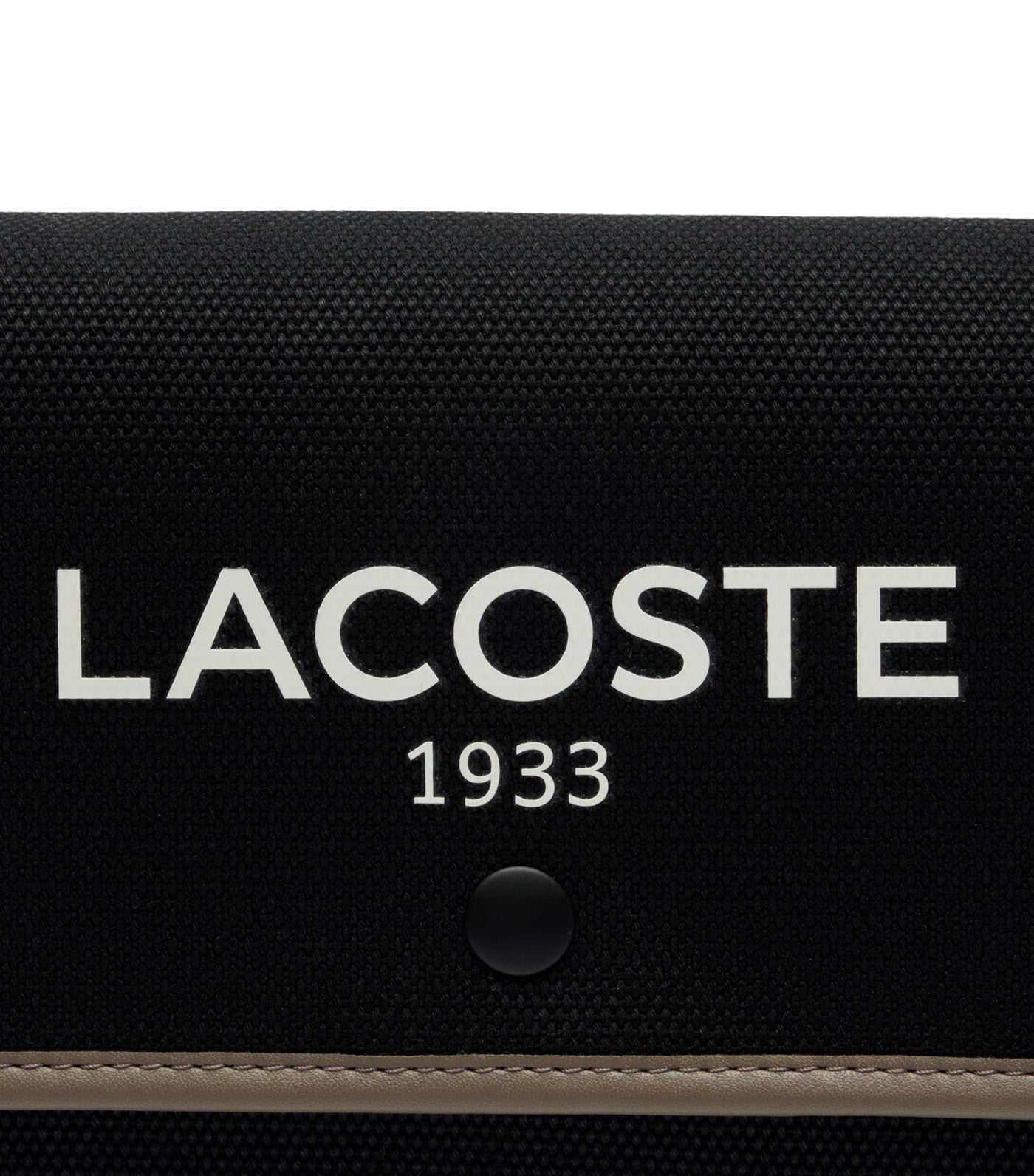 Heritage Canvas Flap Close Cotton Shoulder Bag Black Morel