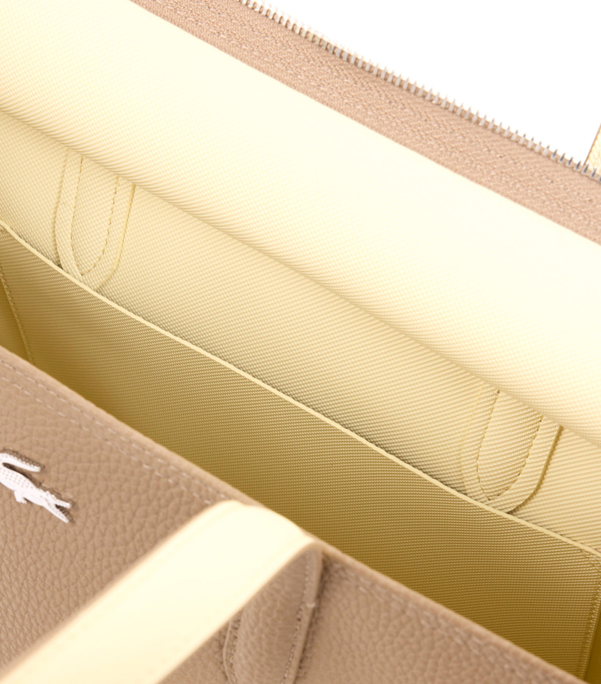 Anna Zipped Shopping Bag Cookie Poussin