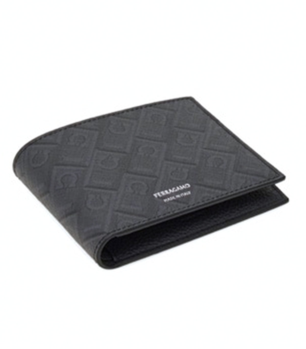 Ferragamo Monogram Wallet Black/Grey