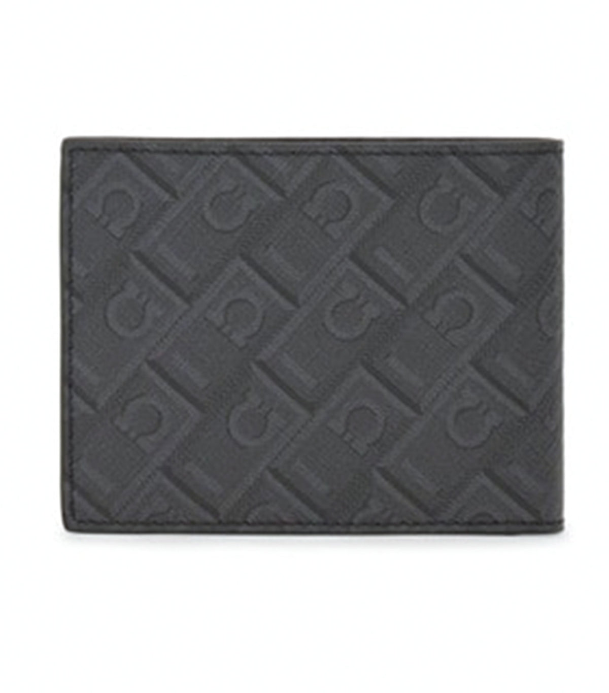 Ferragamo Monogram Wallet Black/Grey