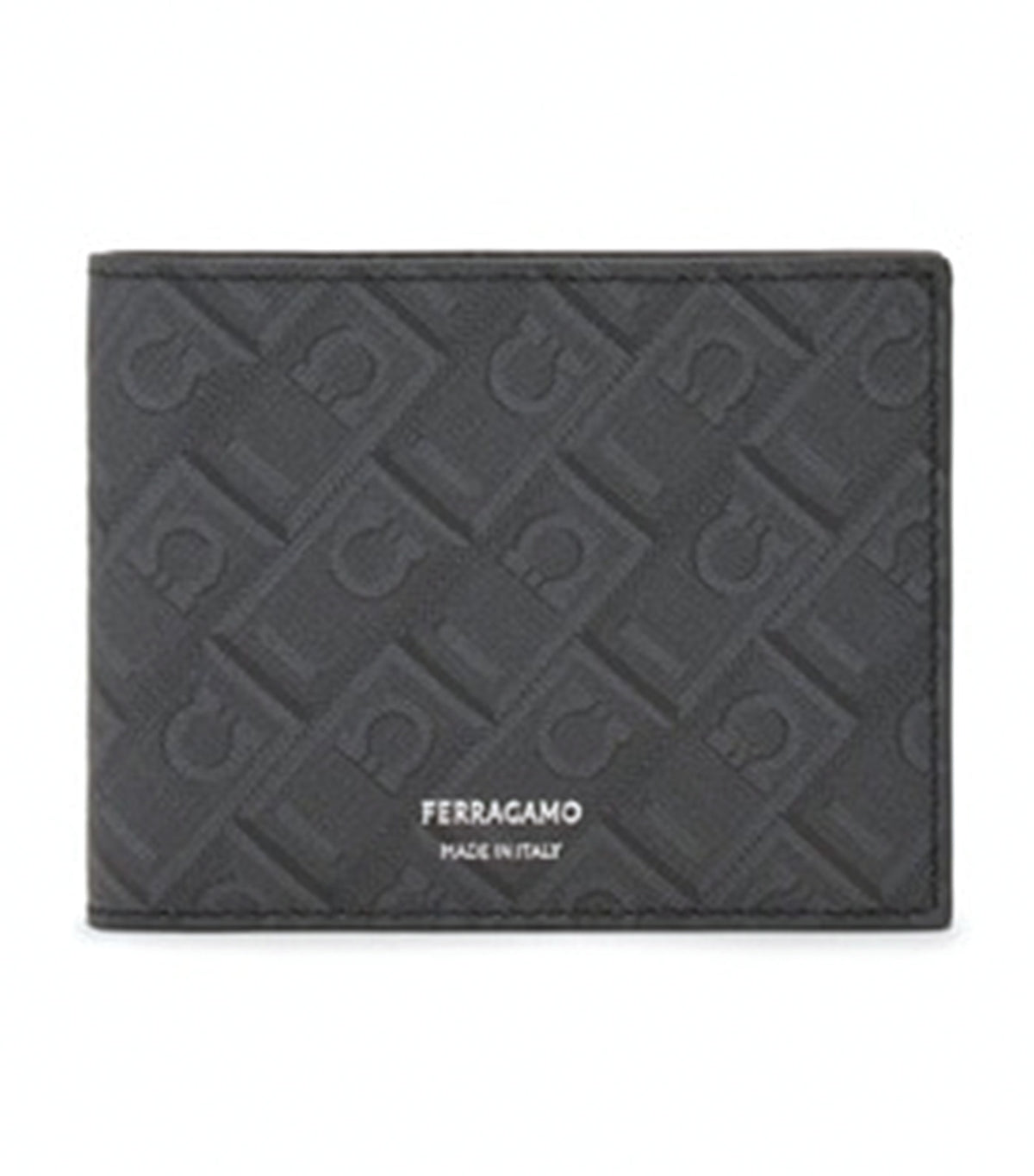 Ferragamo Monogram Wallet Black/Grey