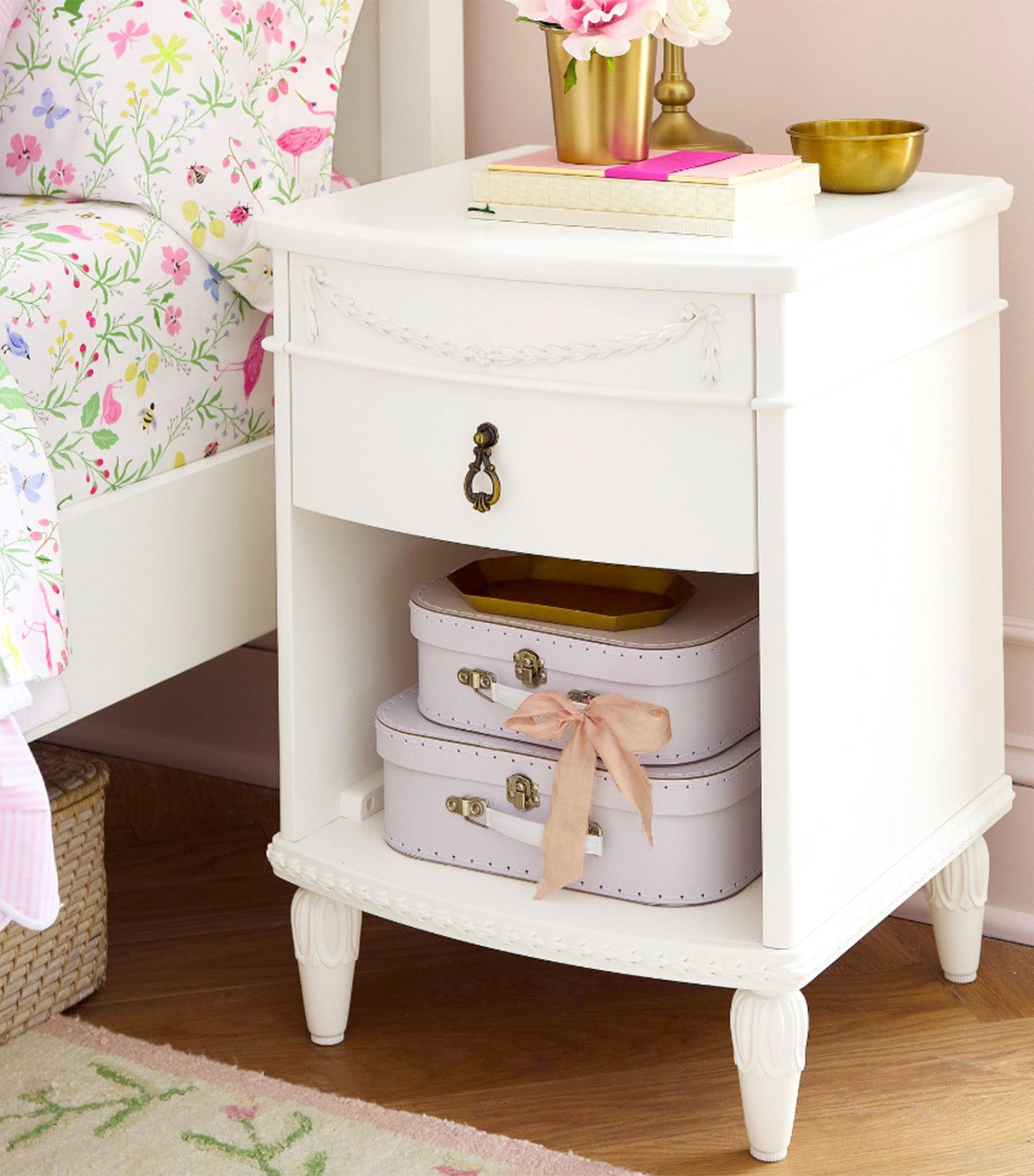 Adeline Nightstand 18in Simply White