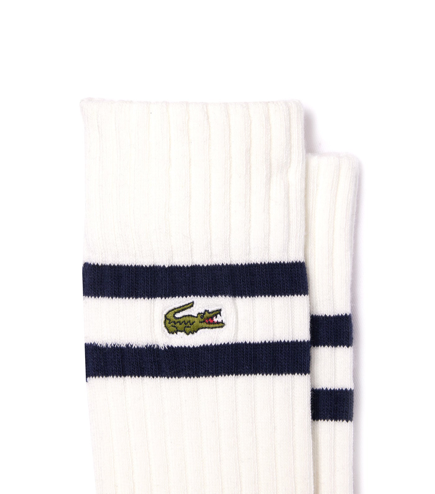 Ribbed Cotton Socks Navy Blue/Flour