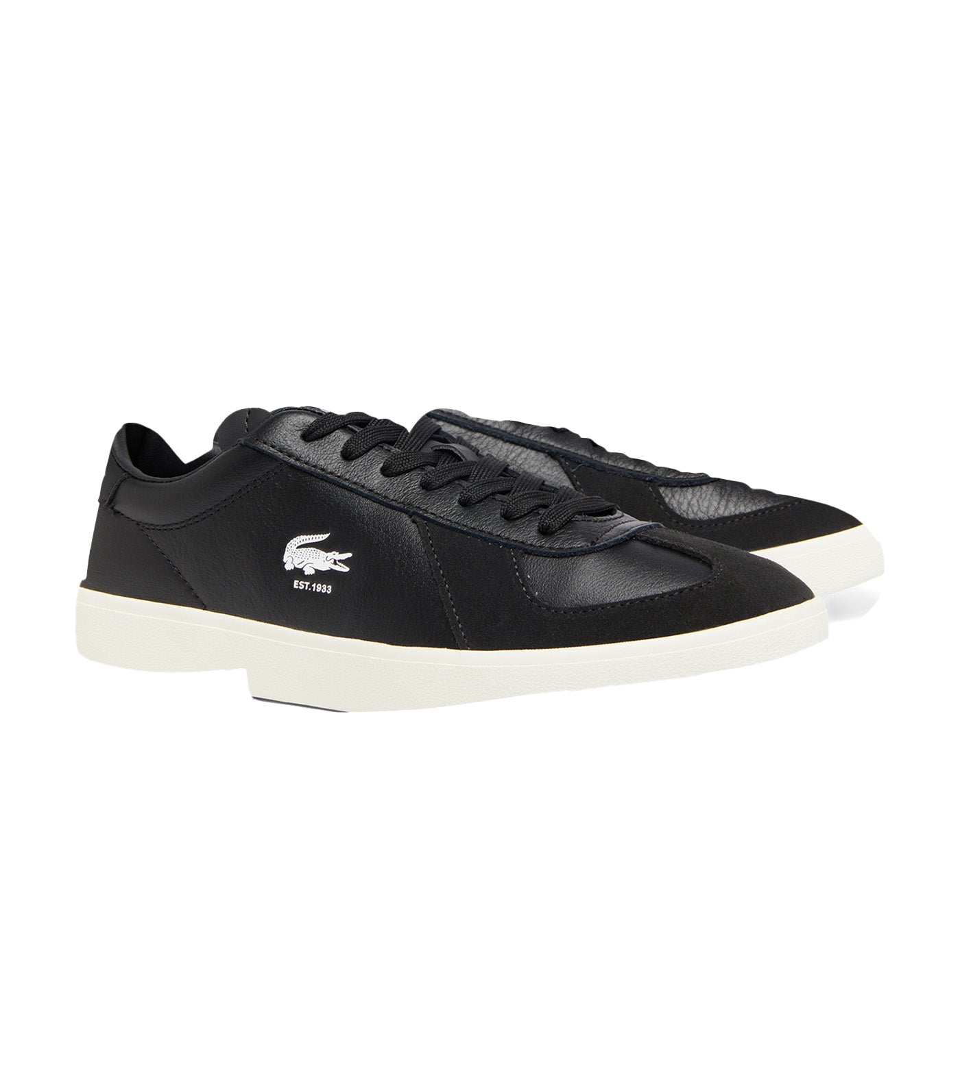 Lacoste Men's Baseshot Pro Leather Sneakers Black/Off White